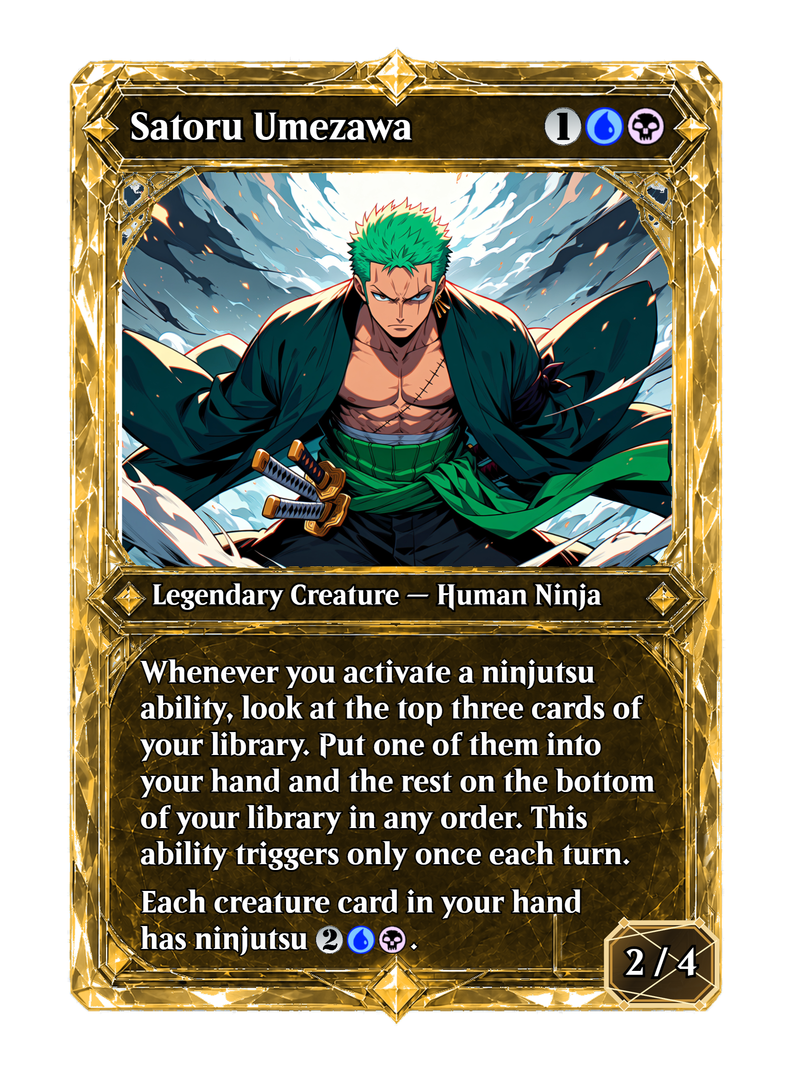 One Piece Ninjutsu Commander Deck with Satoru Umezawa