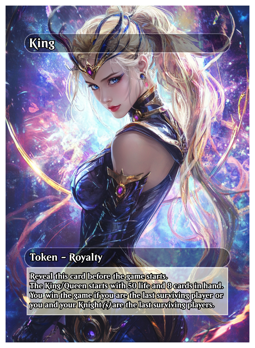 King/Usurper Role Token Cards (Sci-Fi Sailor Moon)