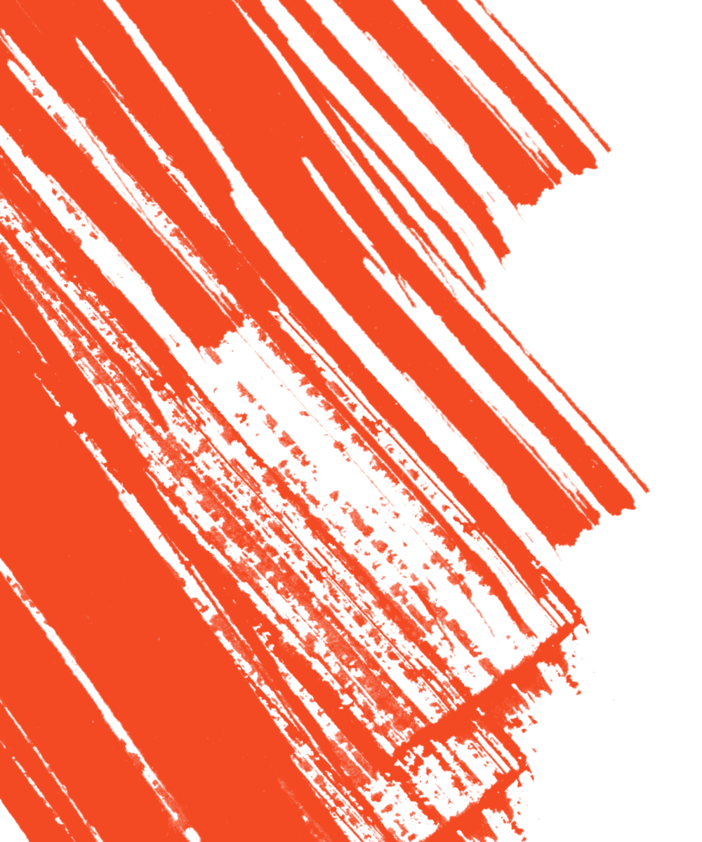 Abstract image with red and black streaks.