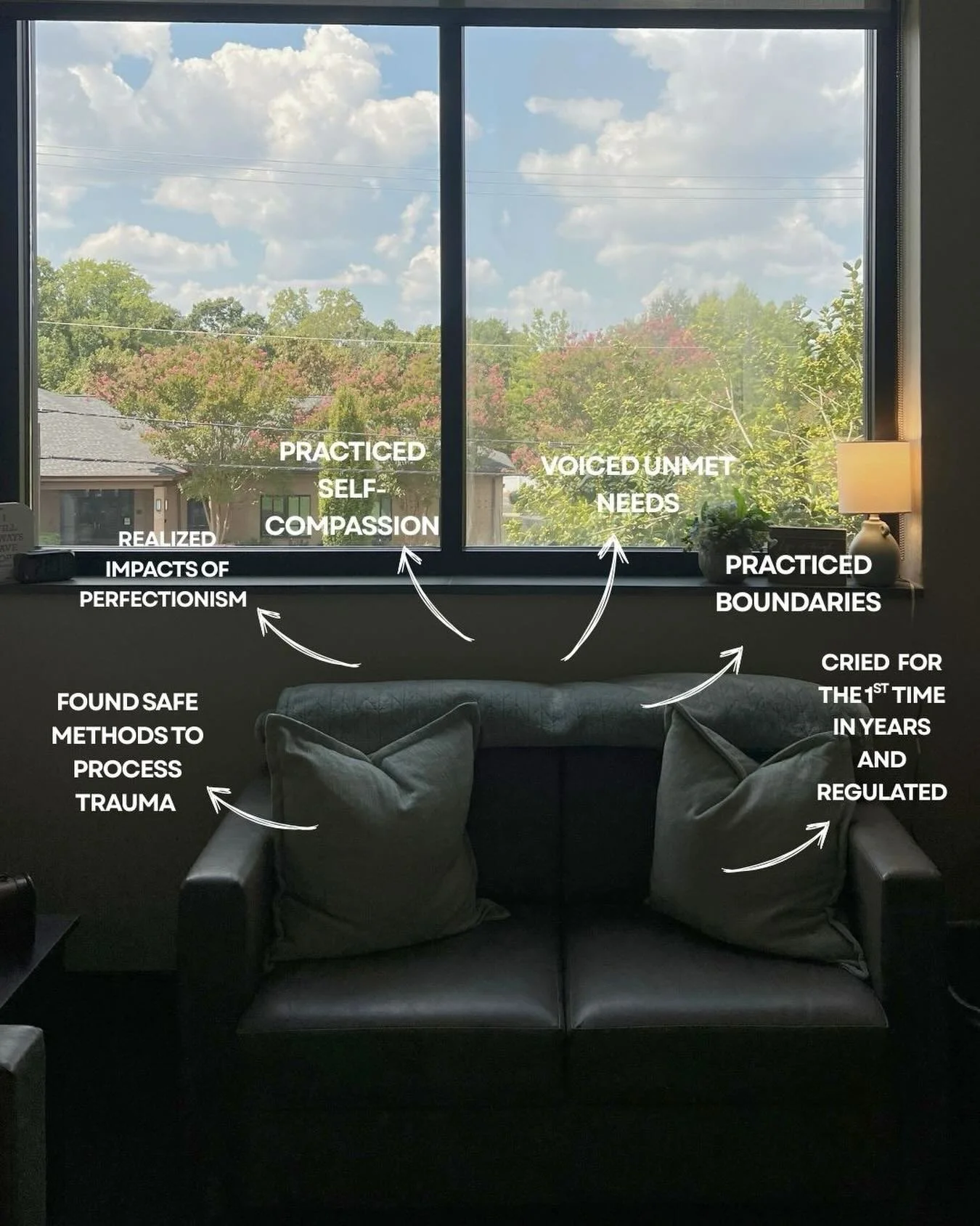 Some incredible milestones that happened on this sofa today ✨👏🏻

There's nothing quite like witnessing growth and walking alongside clients on their healing journey.

#realisticcounselor #yeahthatgreenville #realistictherapist #greenvilletherapist 
