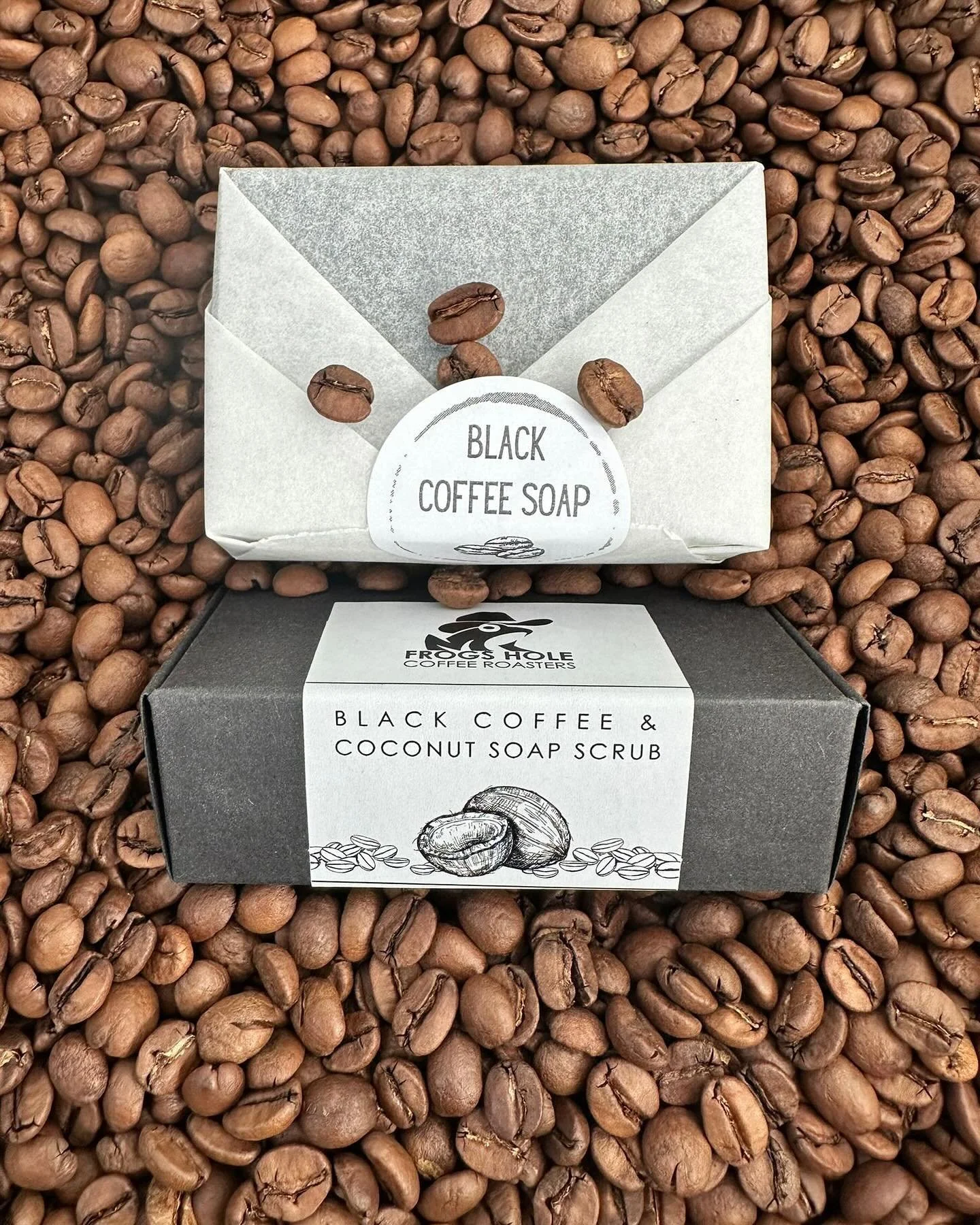 NEW IN! 🥥

No coffee is wasted at Frogs Hole - introducing our black coffee and coconut soap! Enjoy the moisturising power of Shea butter, coconut oil, and recycled coffee grounds. Contains no SLS, SLES, parabens or sulfates!