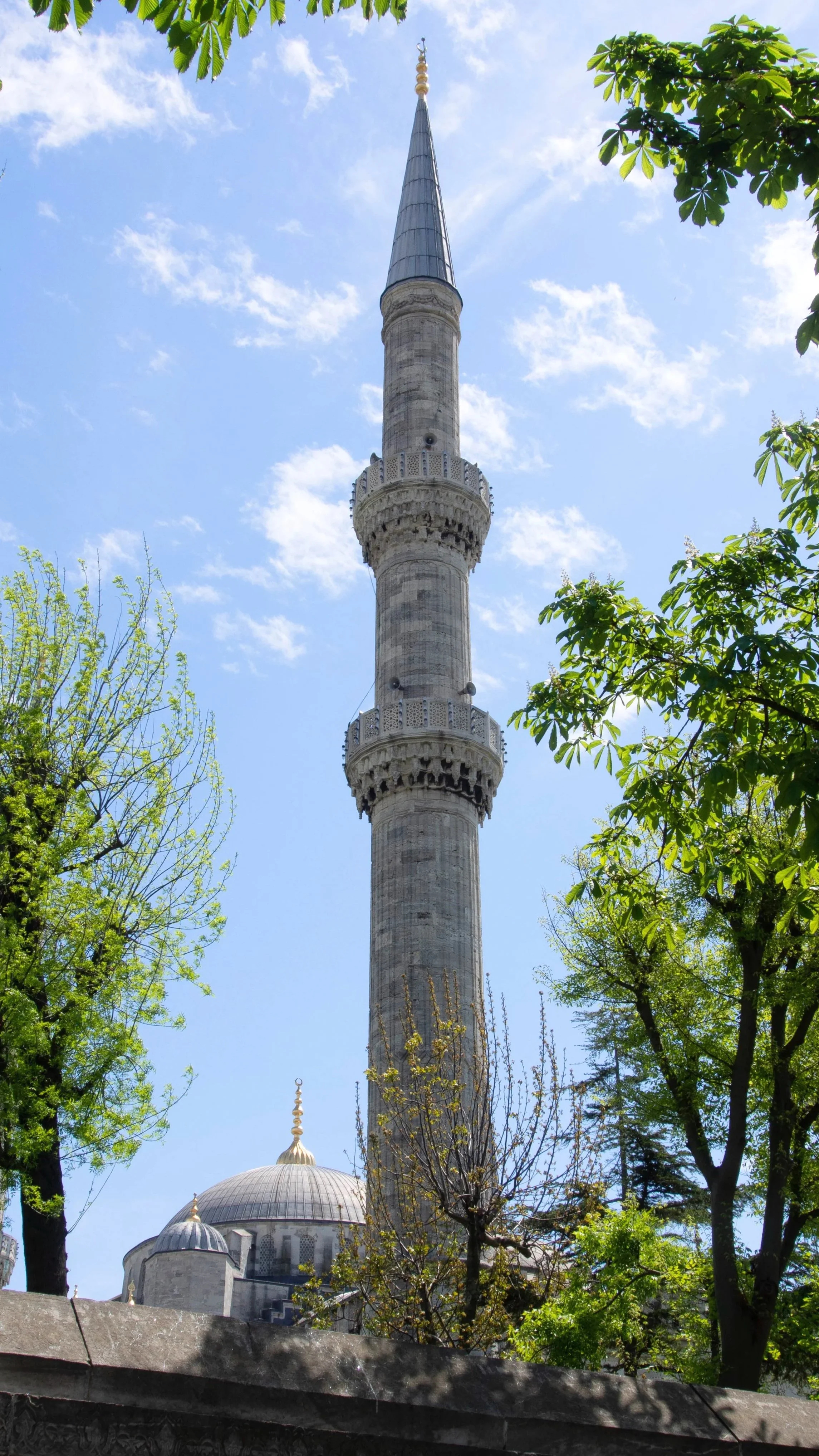 An alabaster minaret in Istanbul 