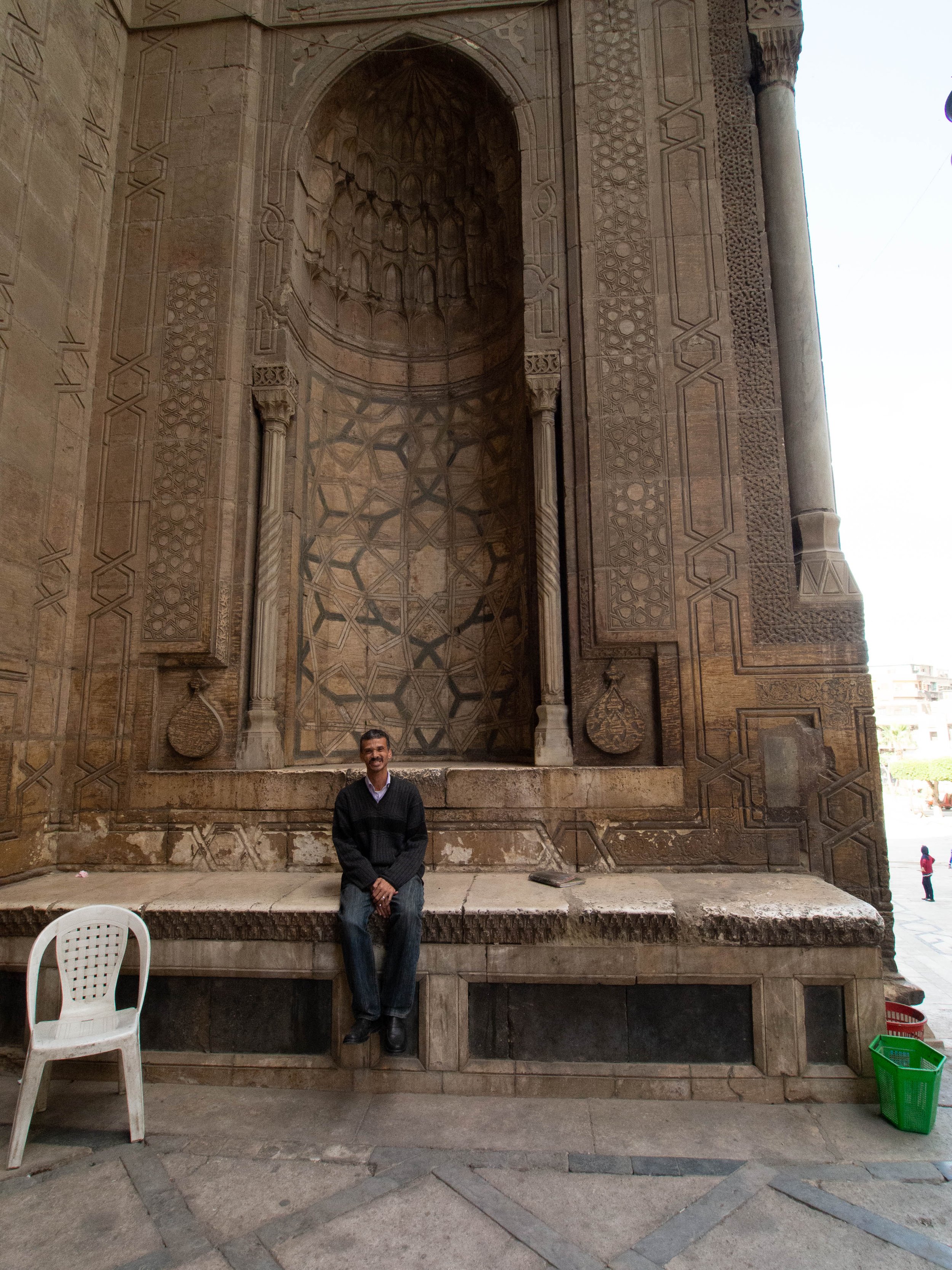 Finely decorated Mosque entrance in cairo 