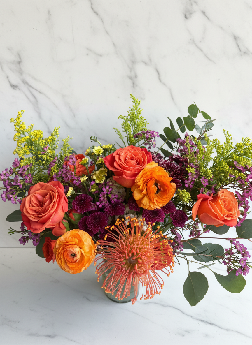 bright-orange-protea-coral-rose-seasonal-floral-arrangement.png
