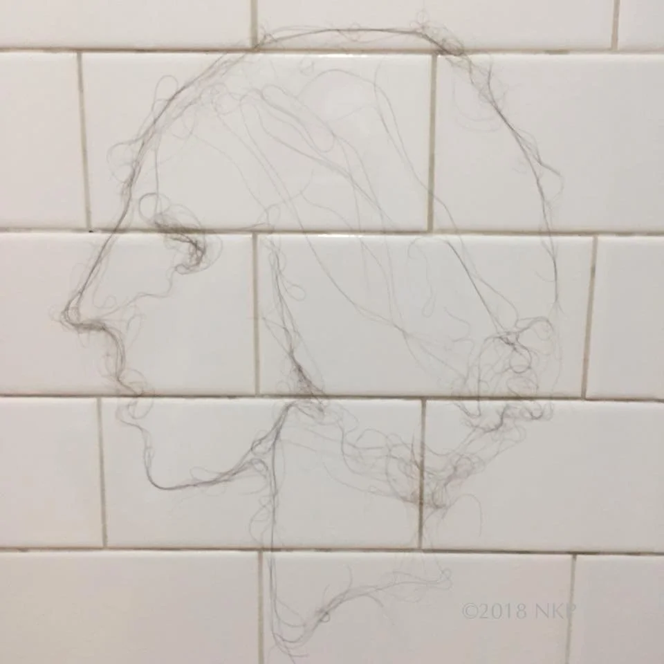 I felt this image reminded me of Virginia Woolf, so titled, " The Woolf of it all"