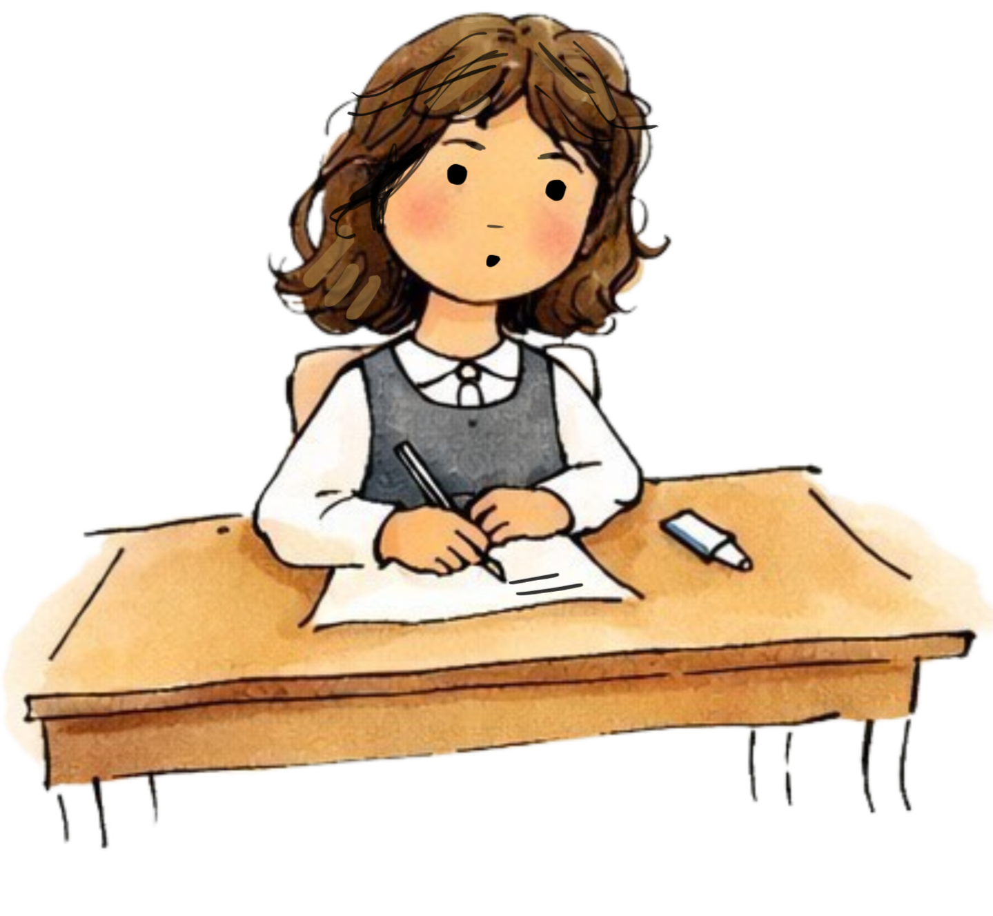 autistic gril masking at school