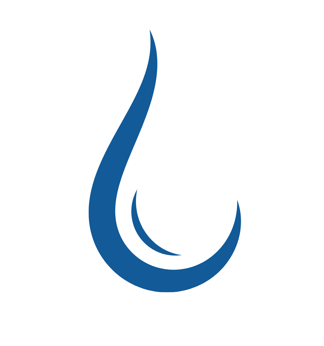Logo featuring a stylized blue water droplet with a black swimming figure inside.