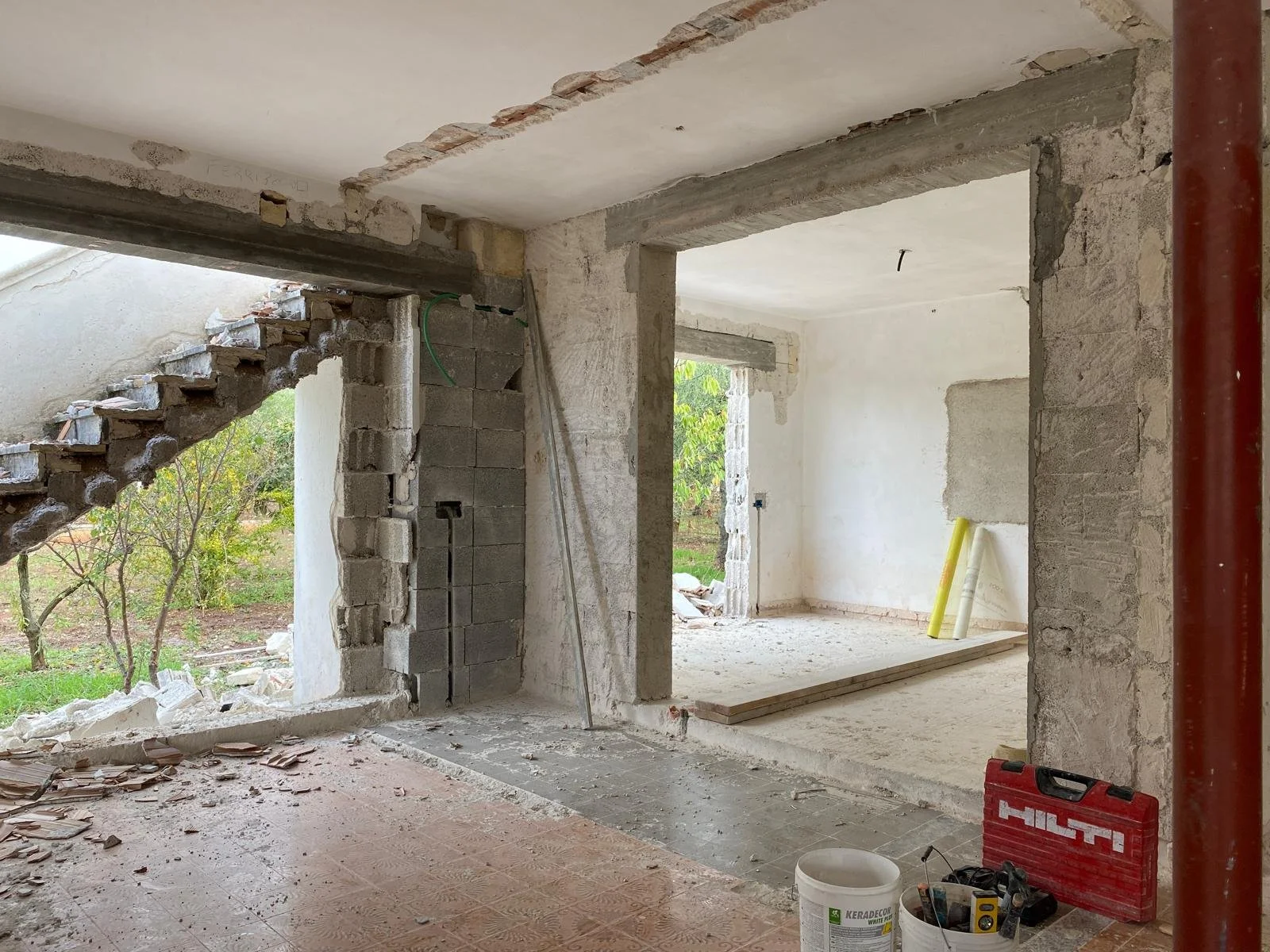 Jan's house under construction