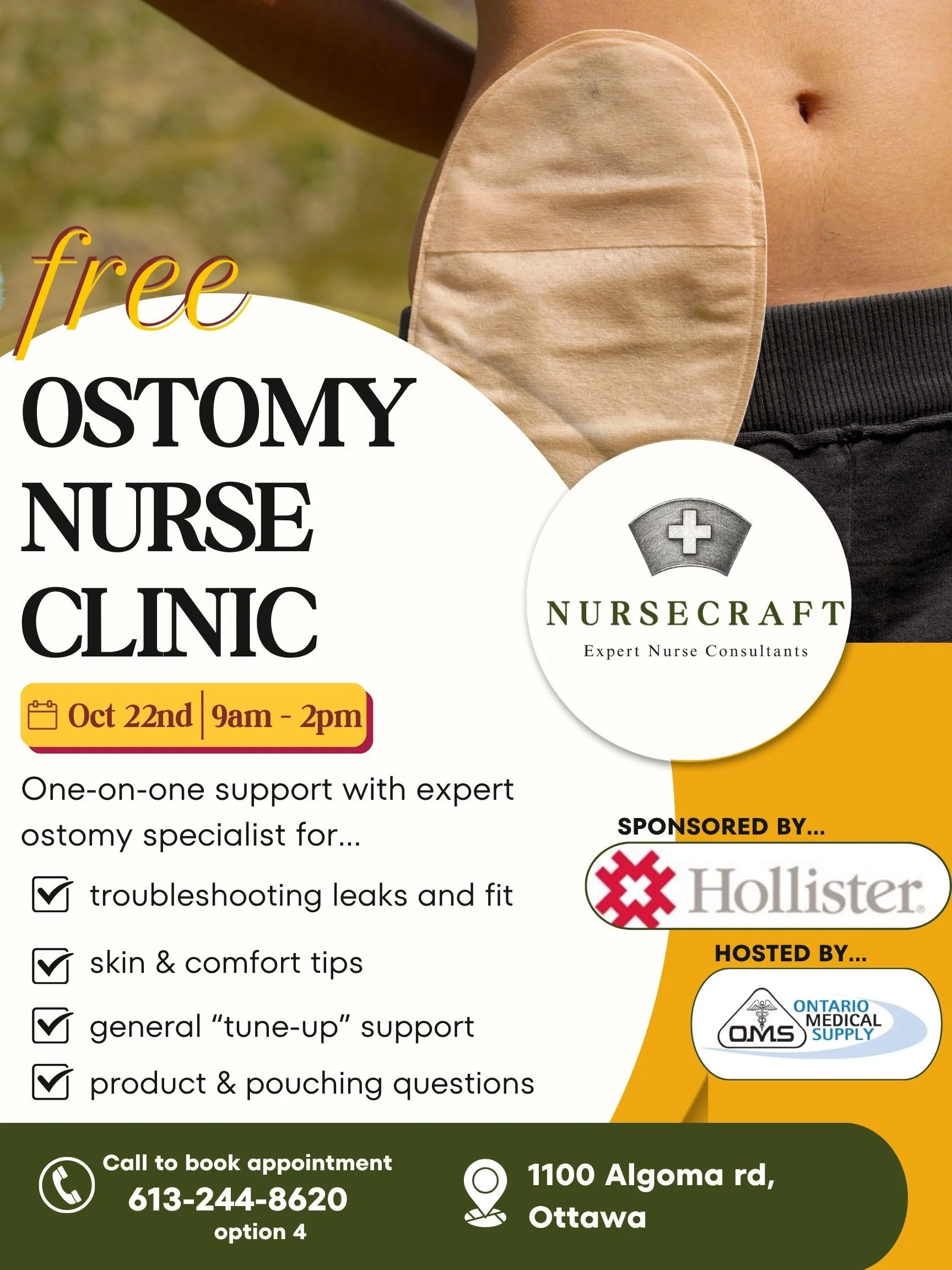 Free clinic for Ostomates