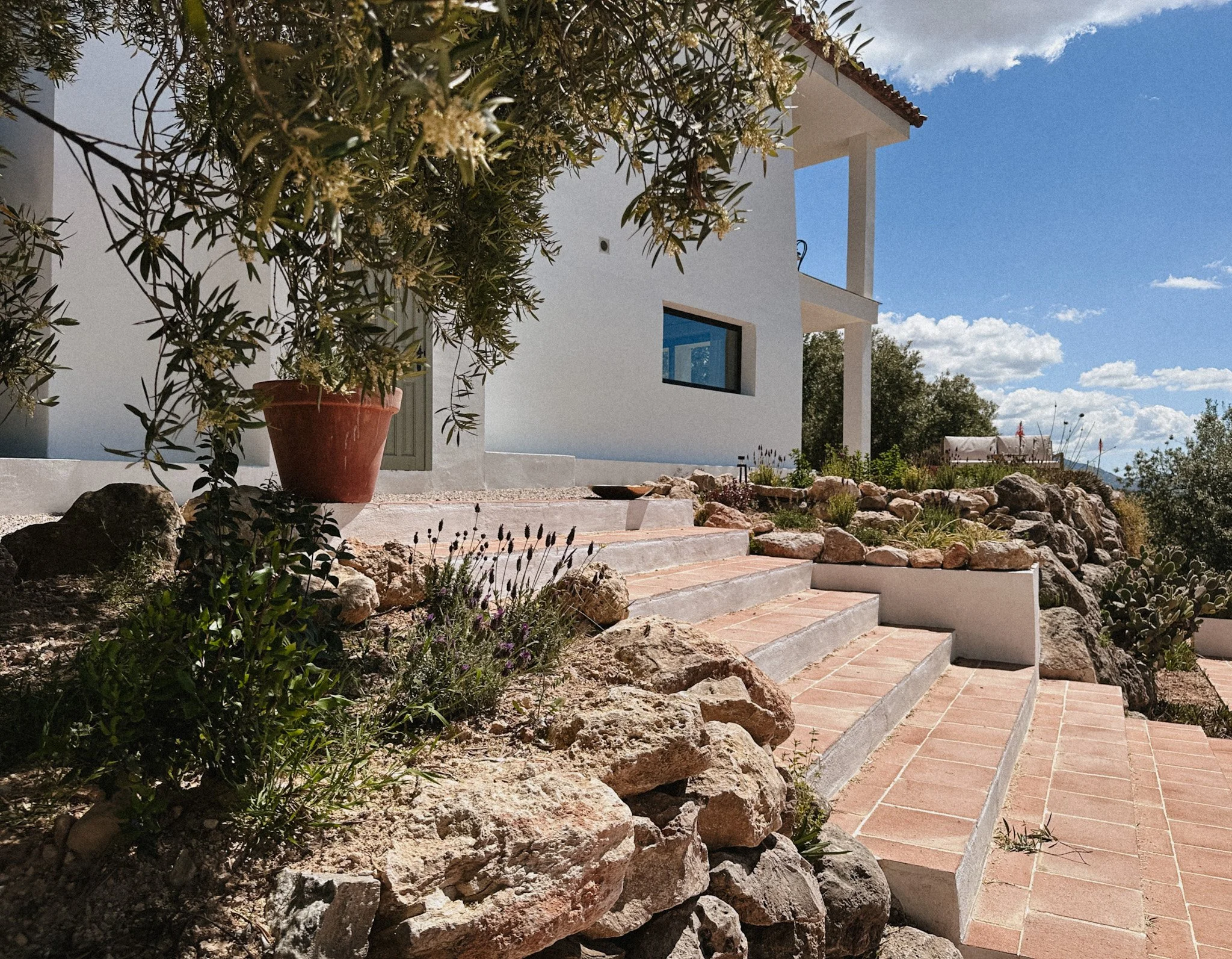 Zijkant Casa Serrana