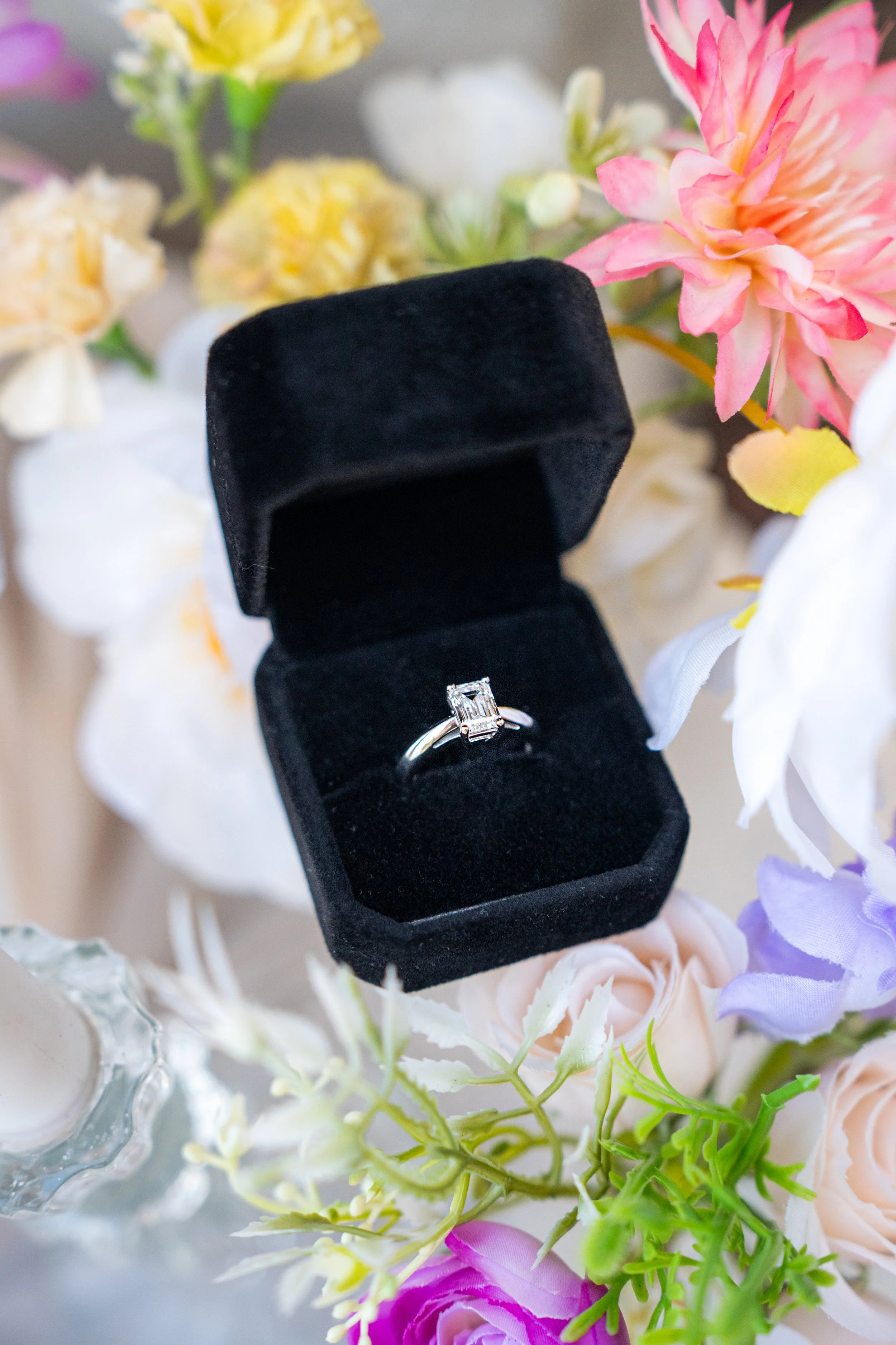 engagement proposal ring making memories madeira the cliffside orchard flower details