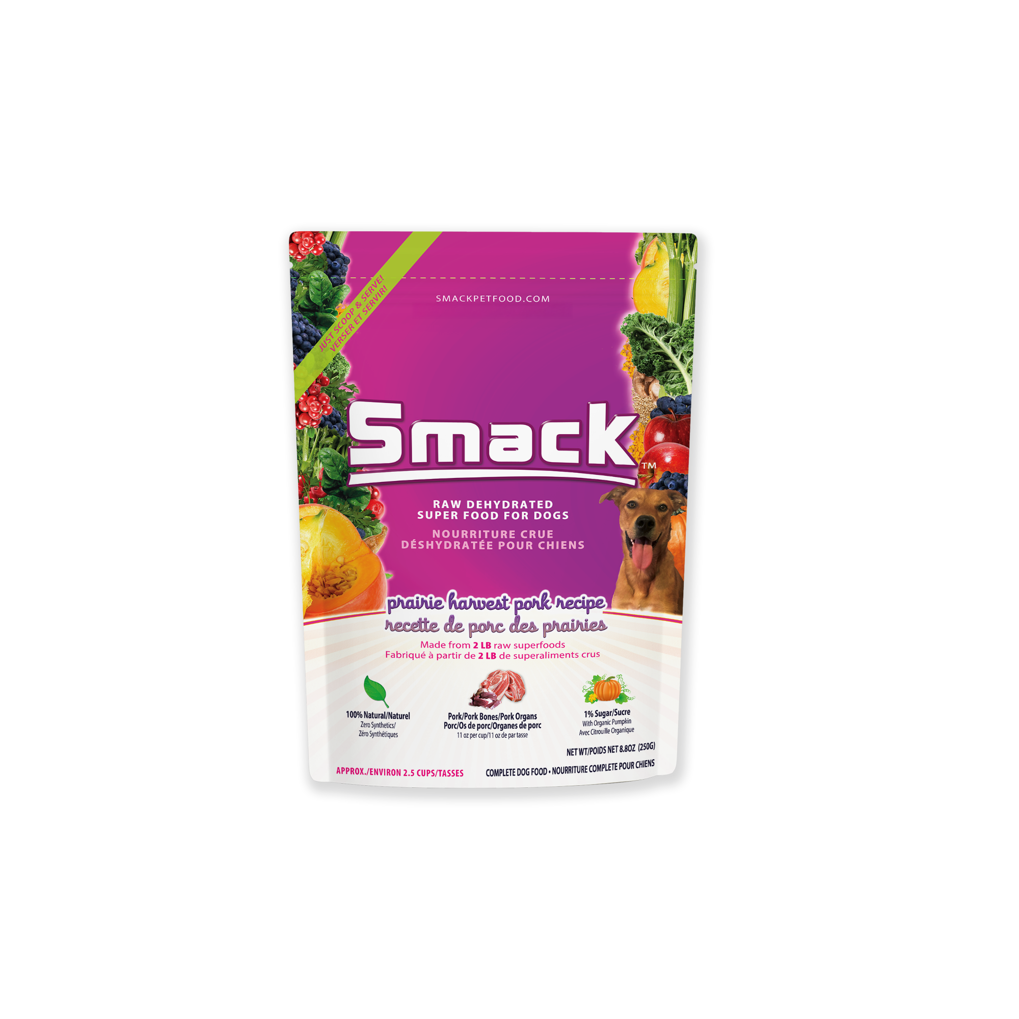 Smack Prairie Harvest Pork Recipe Dog Food
