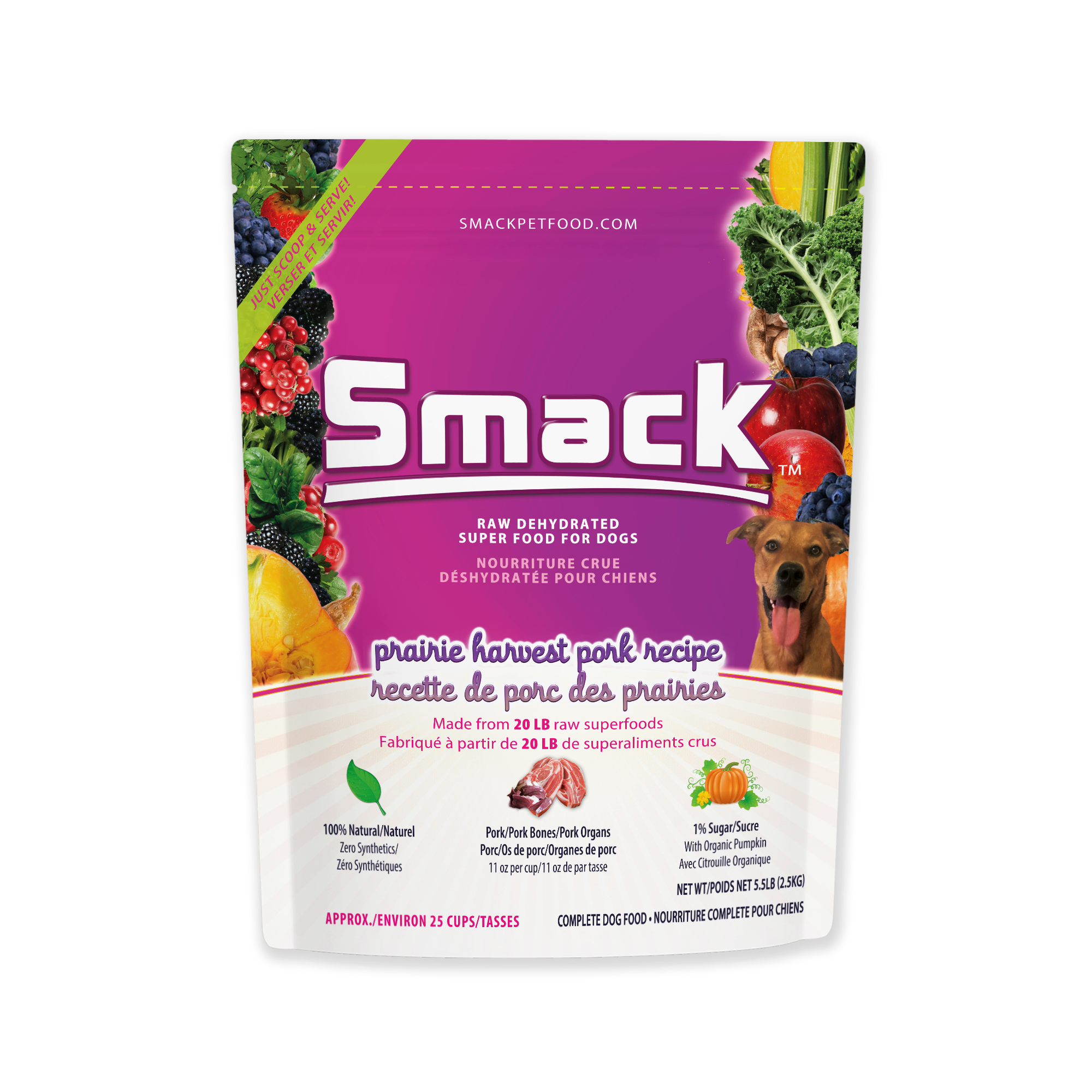 Smack Prairie Harvest Pork Recipe Dog Food