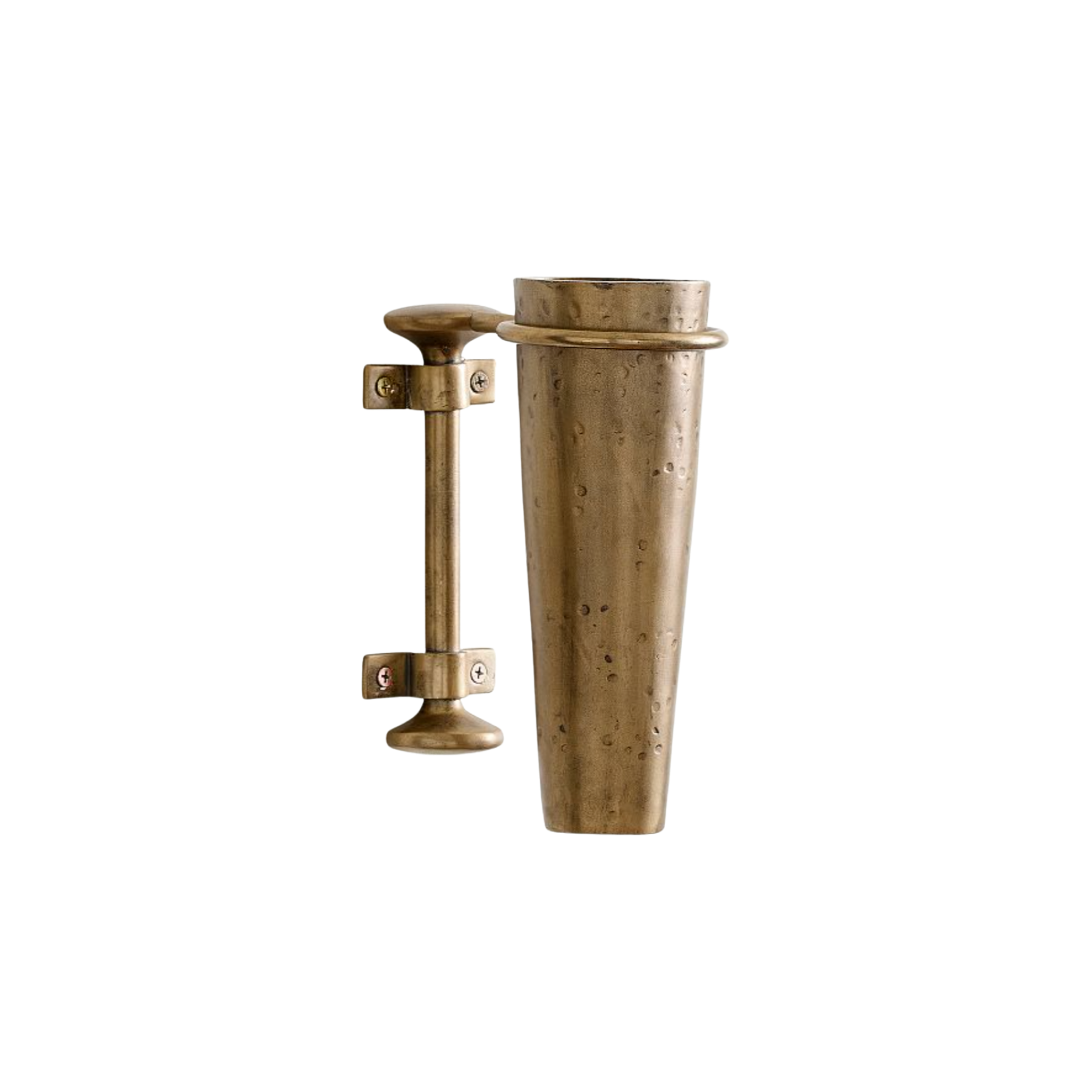 Wall-Mounted Brass Vase