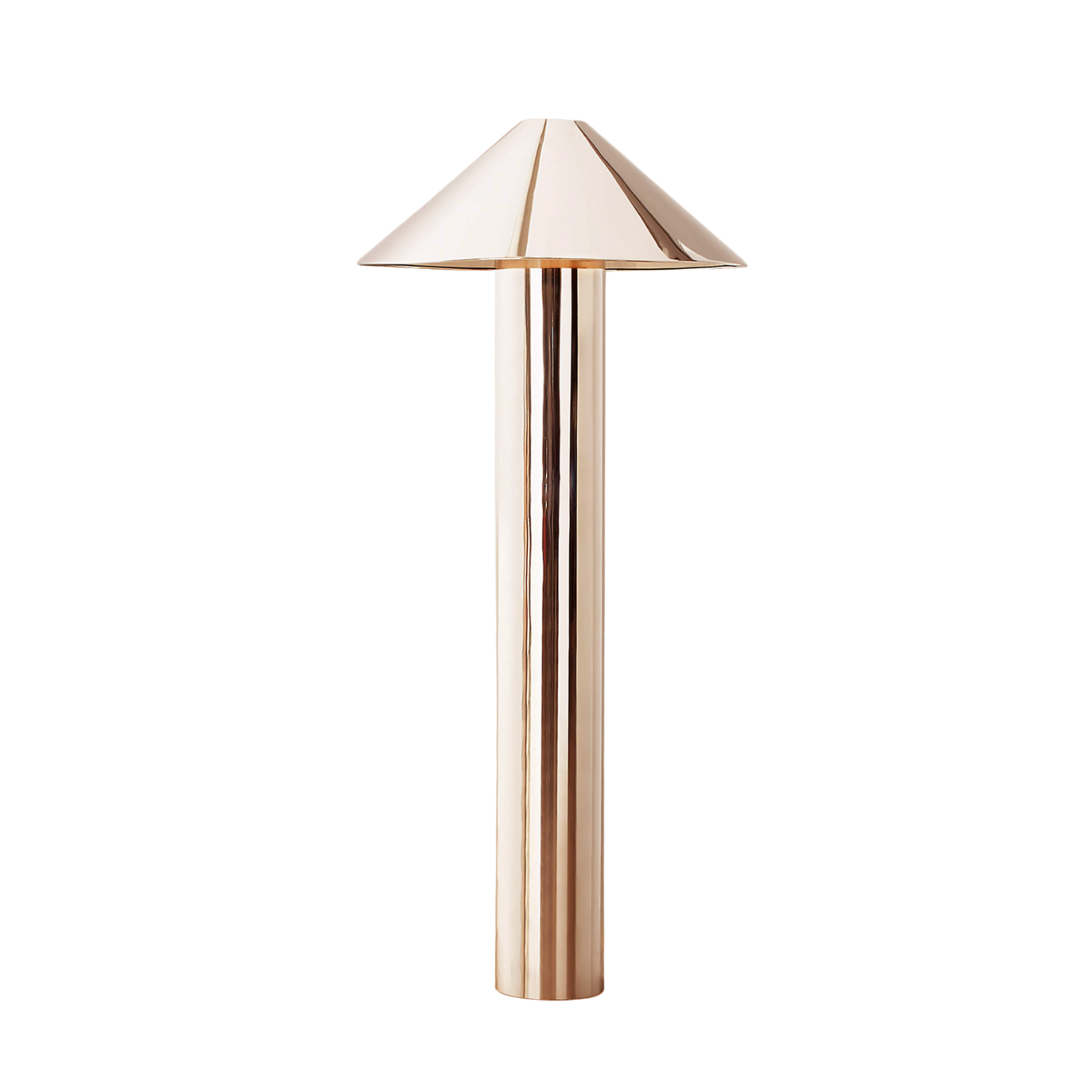 Polished Stainless Steel Floor Lamp