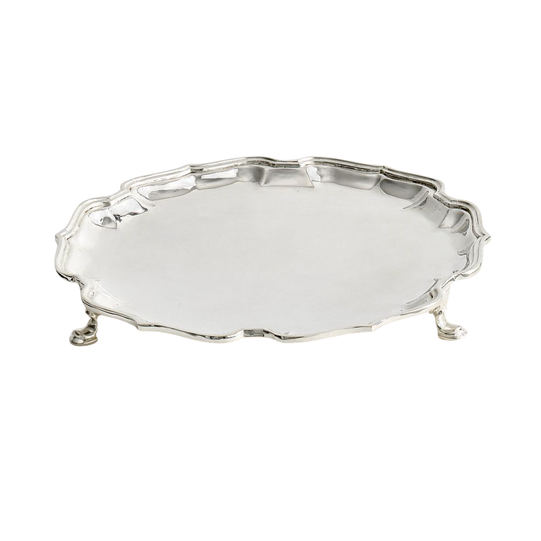 Silver Footed Serving Tray