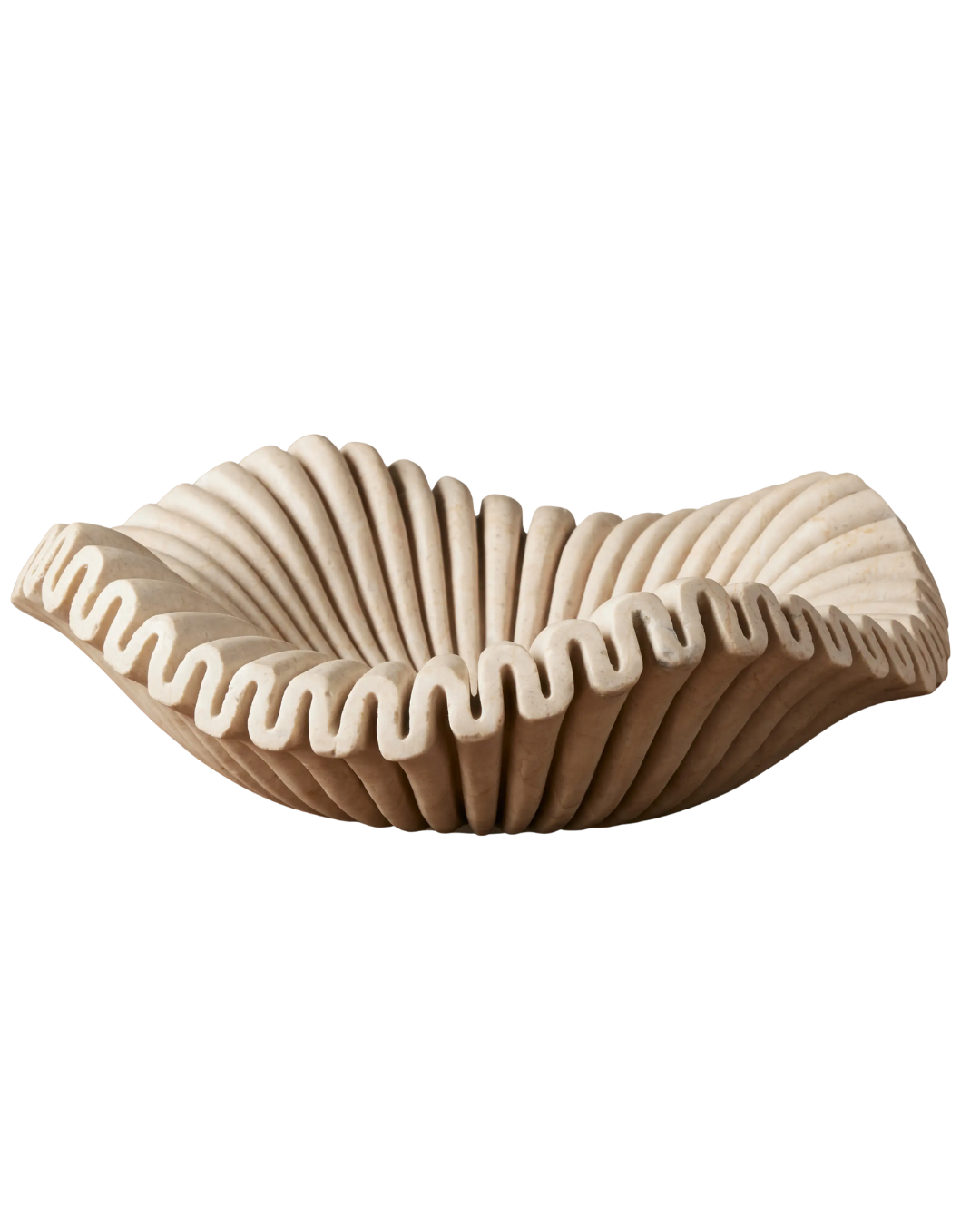 Marble Ruffle Bowl