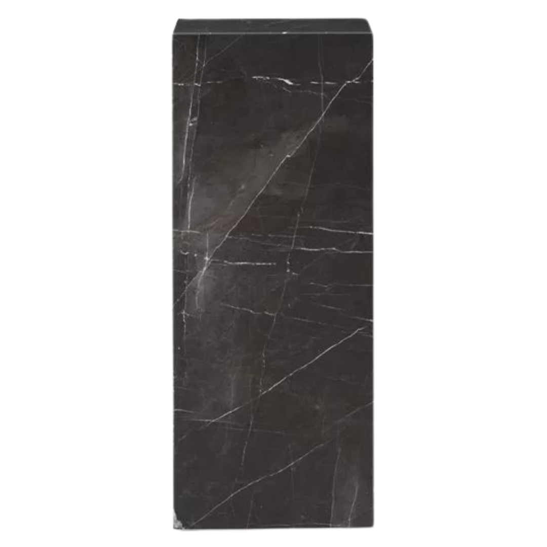 black marble plinth