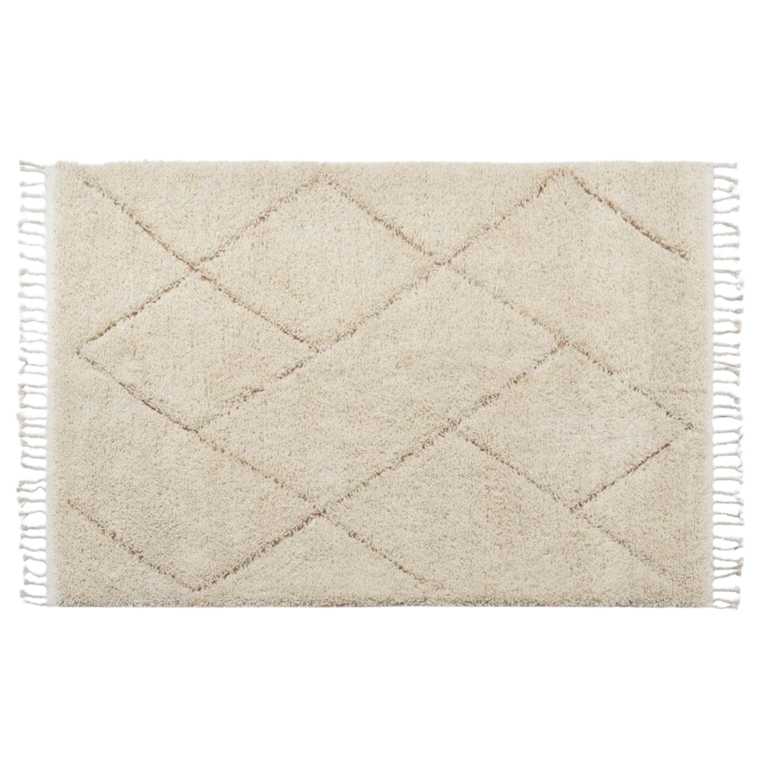 white moroccan rug