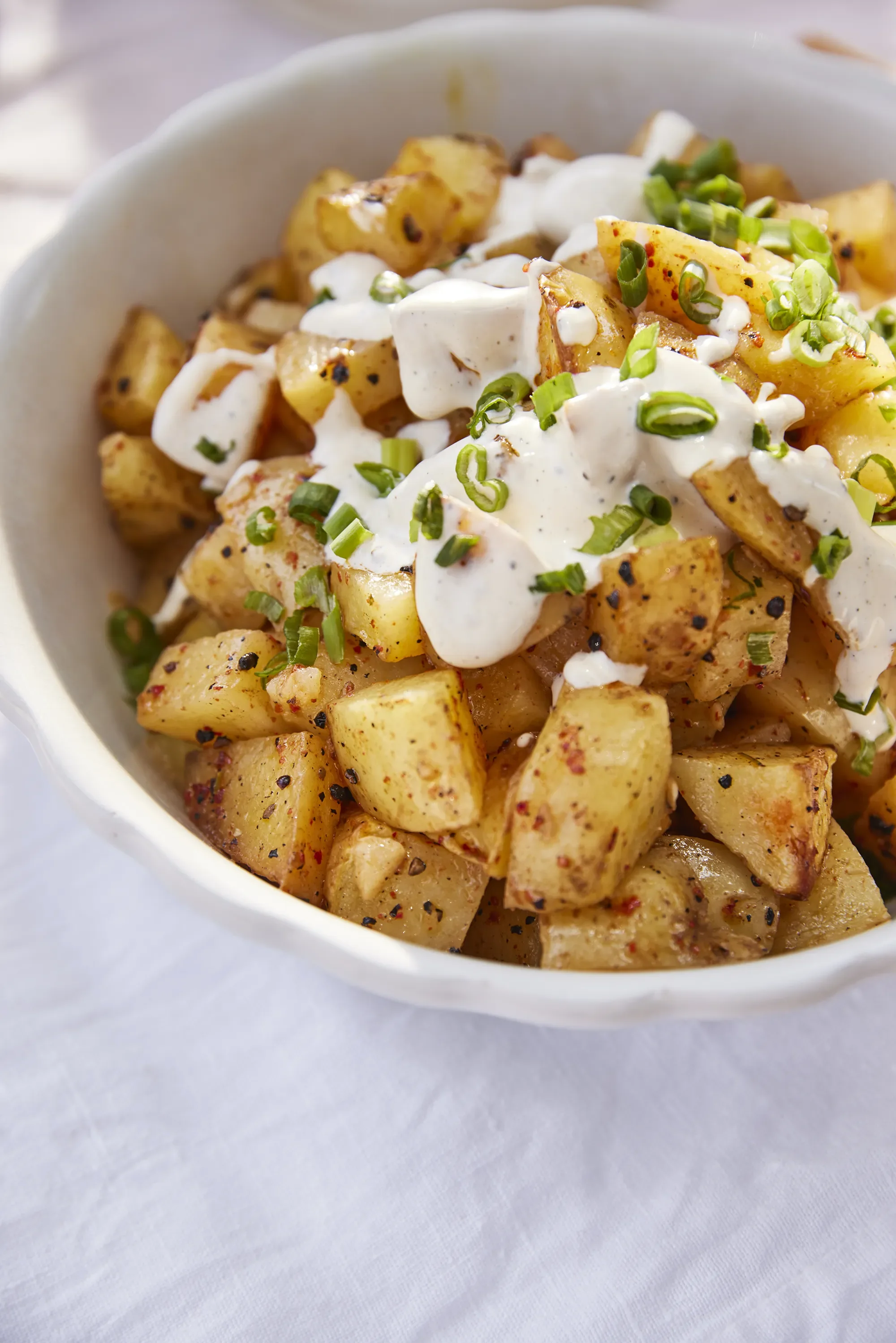 Ojai Rôtie pommes rotisserie — roasted potatoes with toum aioli