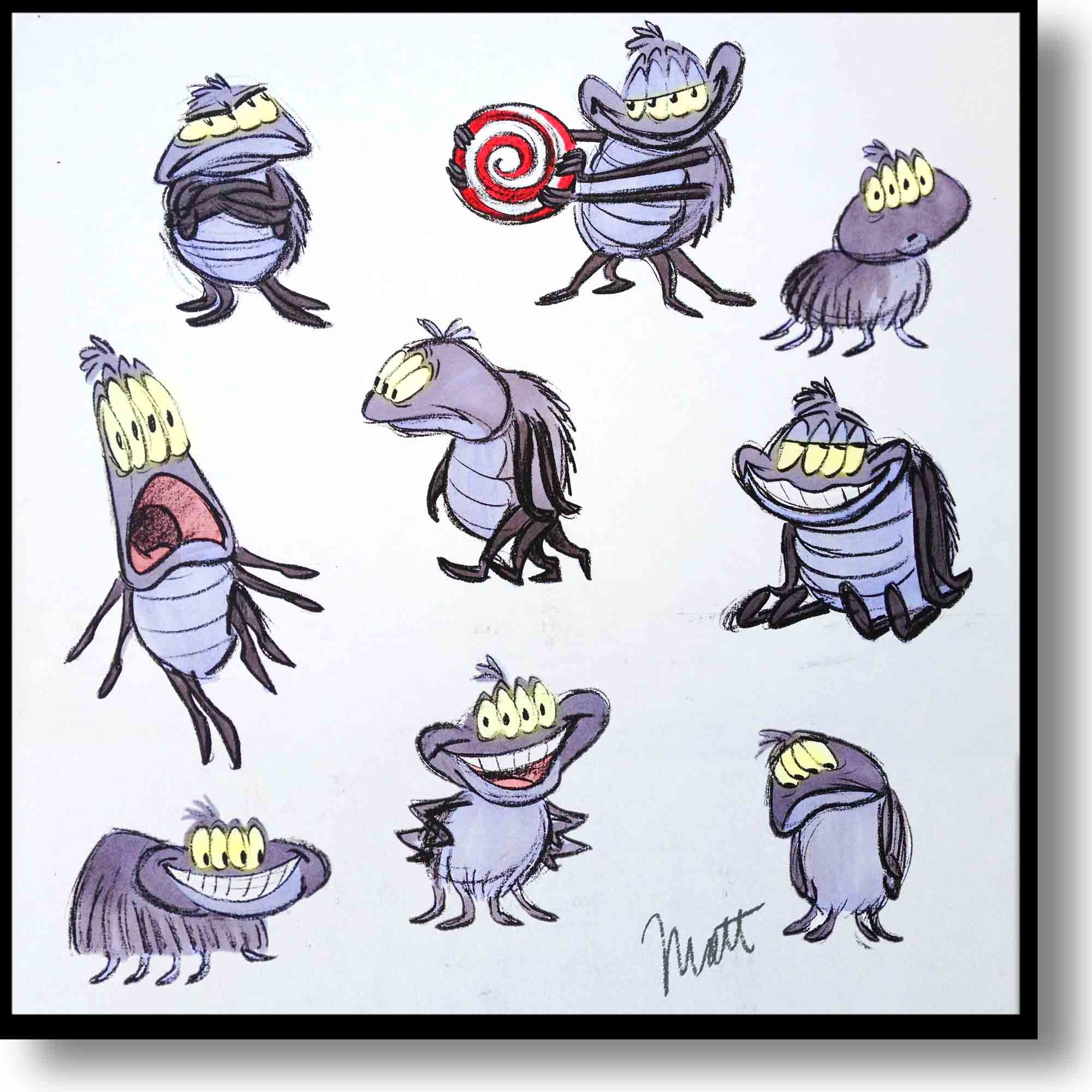 Itsy Bitsy Spider character design by Matthew O'Callaghan