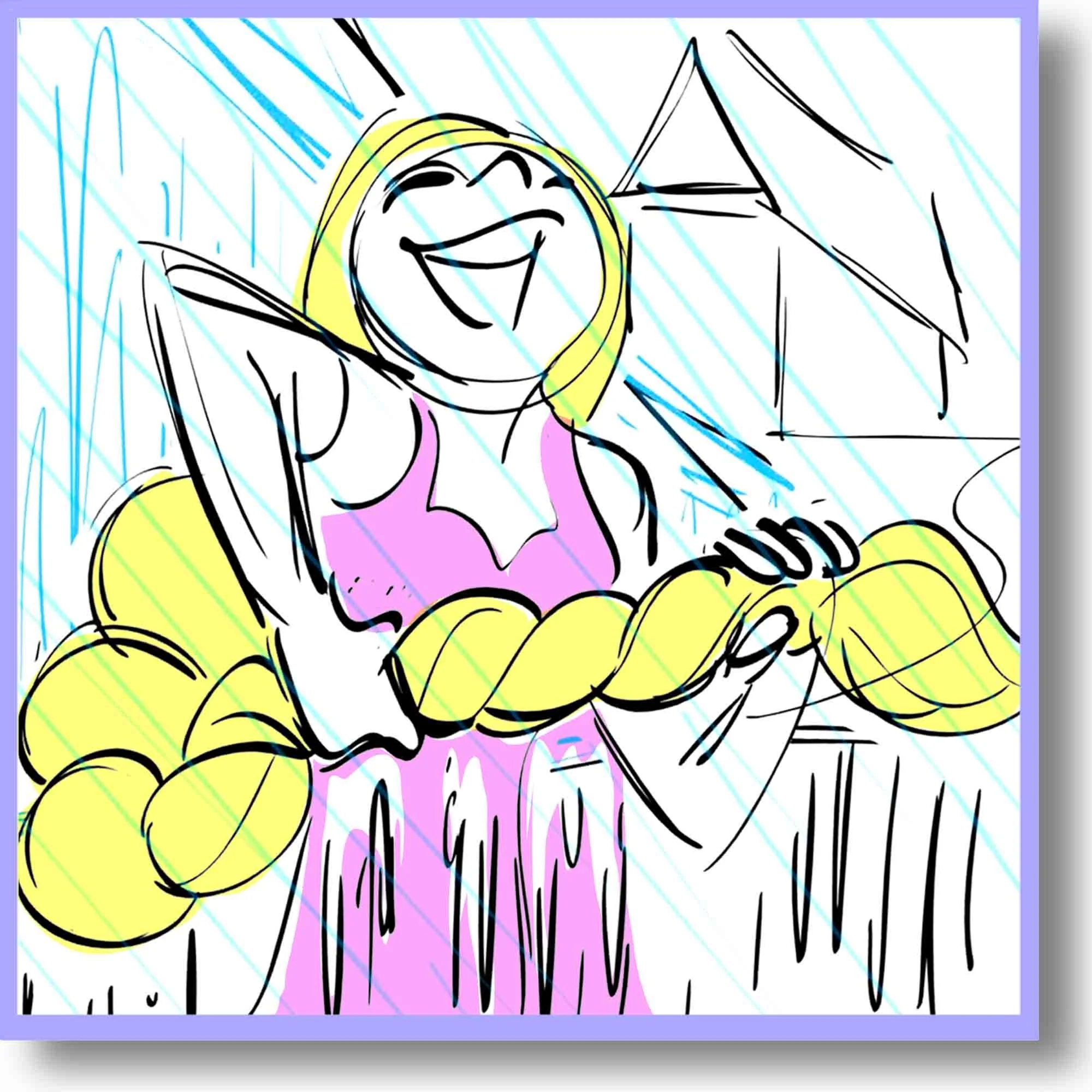 Princess Storyboard sketch
