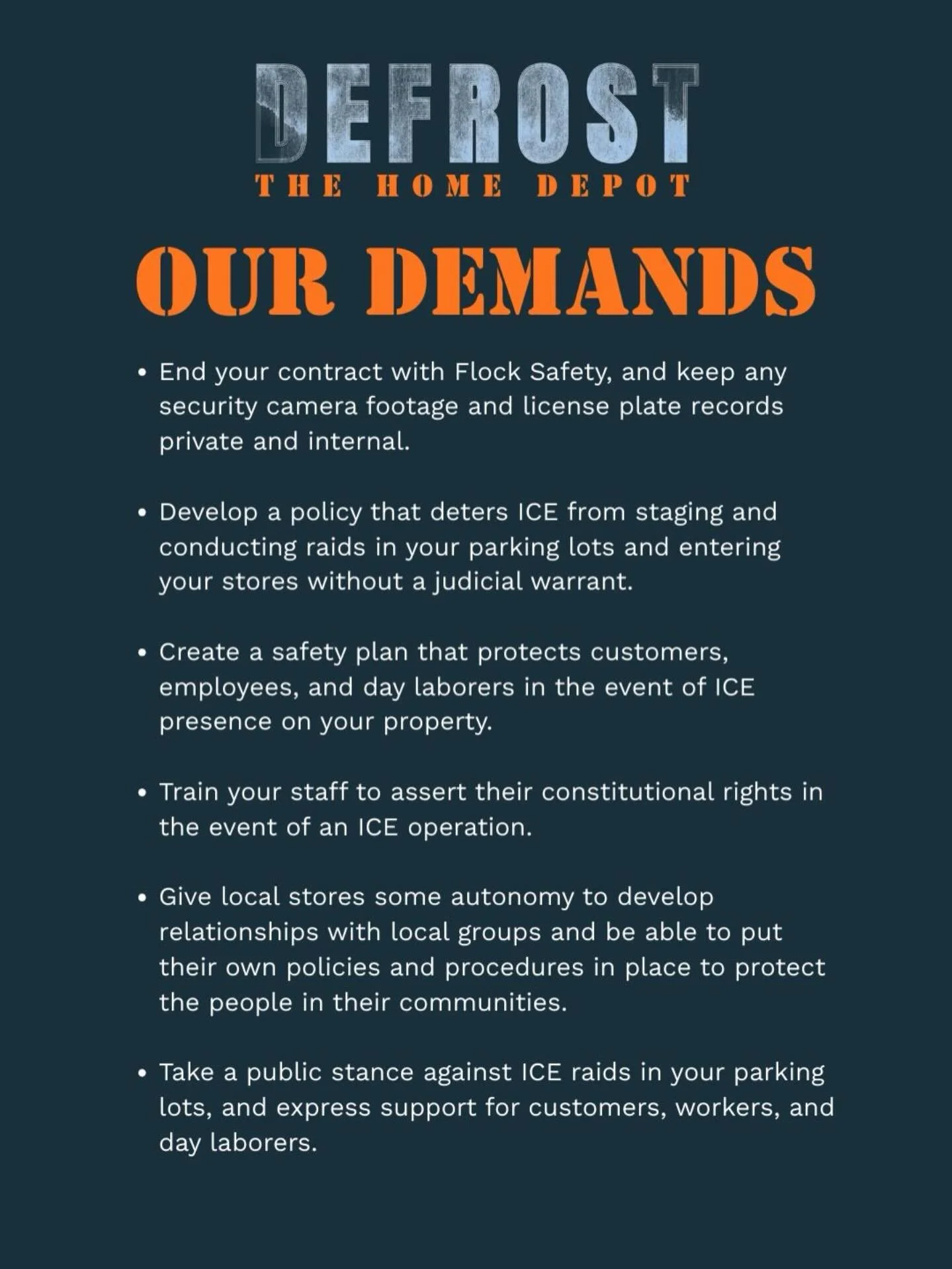 @TheHomeDepot - Let&rsquo;s roll up our sleeves and build safer communities together.