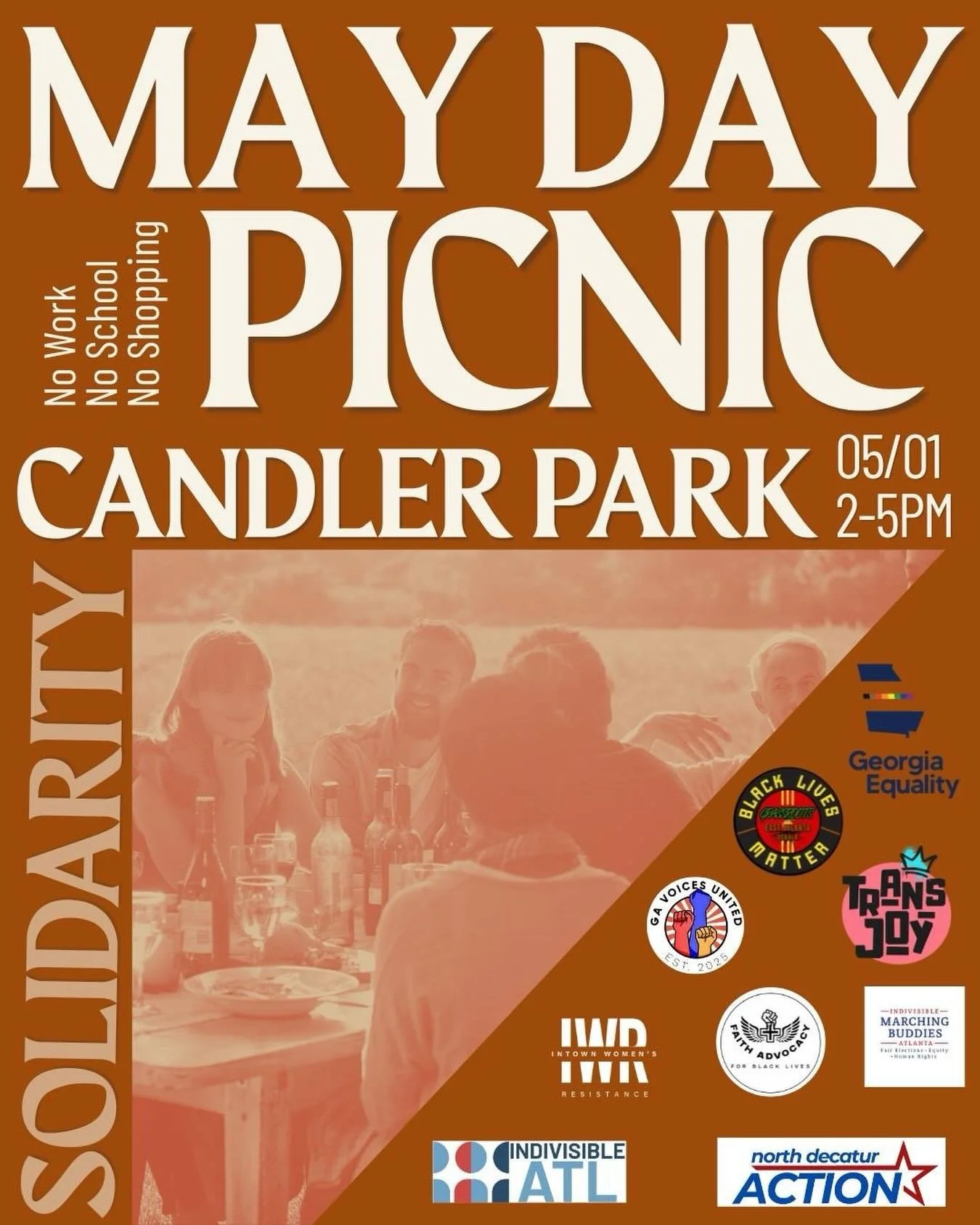 Join Defrost Home Depot volunteers this May Day for a laid-back community picnic rooted in solidarity. Take part in the &ldquo;No Work, No School, No Shopping&rdquo; day by gathering with neighbors, building connections, and spending time together ou