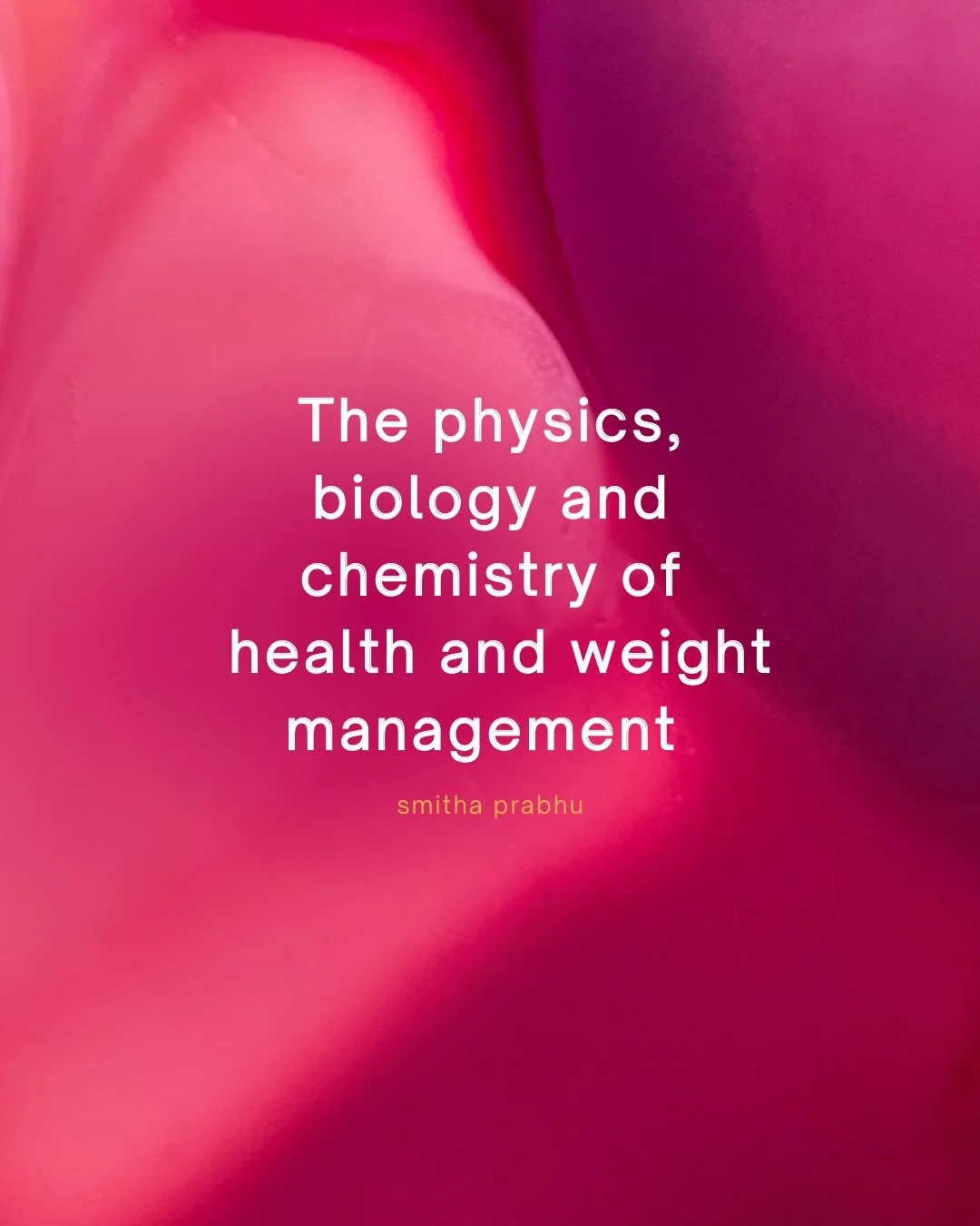 This is oversimplified but it&rsquo;s an attempt to share how our health, vitality and weight is an outcome of physics, chemistry and biology all at play!

Calories in, calories out is a great strategy when we manage the quality of those calories! Th
