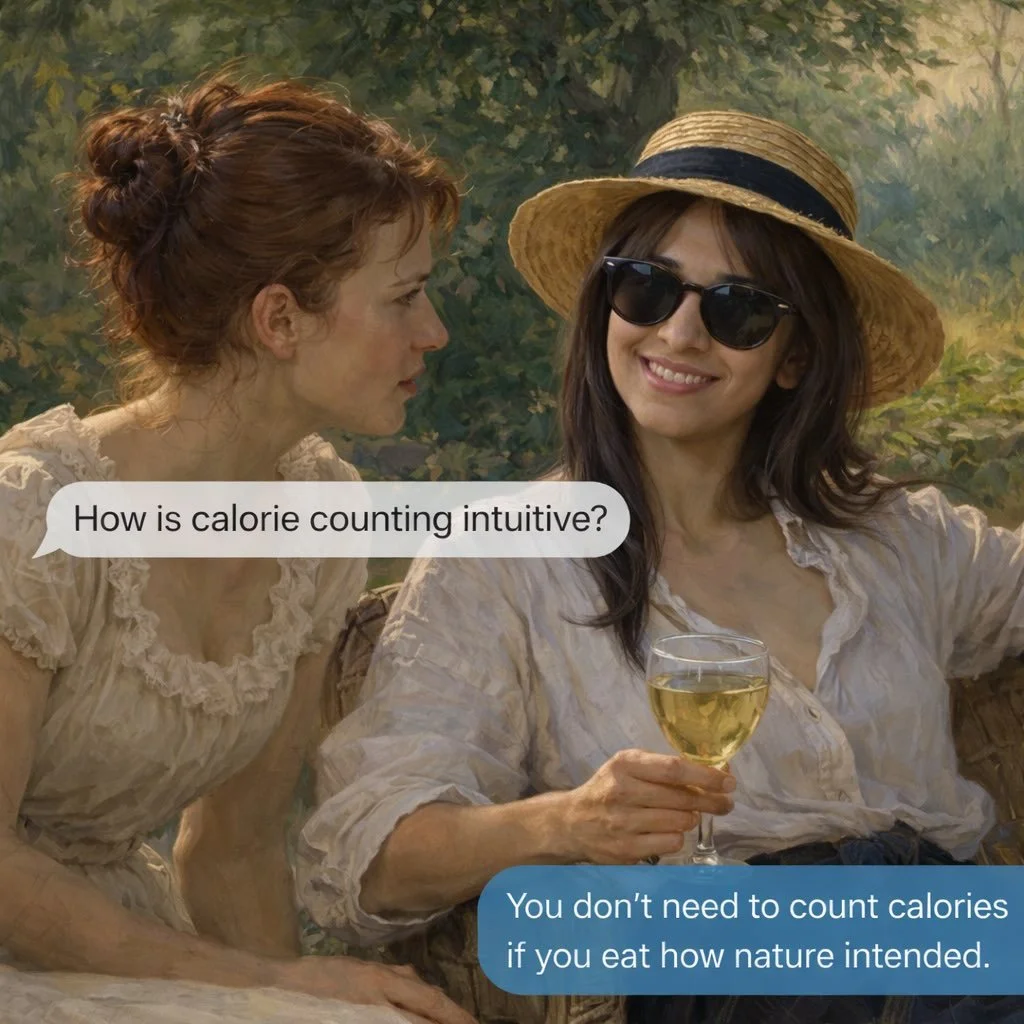 Before apps, numbers, and tracking&hellip;
there was rhythm.

Nature gave us seasons 
and foods that grow with them

Nature gave us light and darkness
and a rhythm to wake and sleep

We were never meant to calculate food.
We were meant to align with 