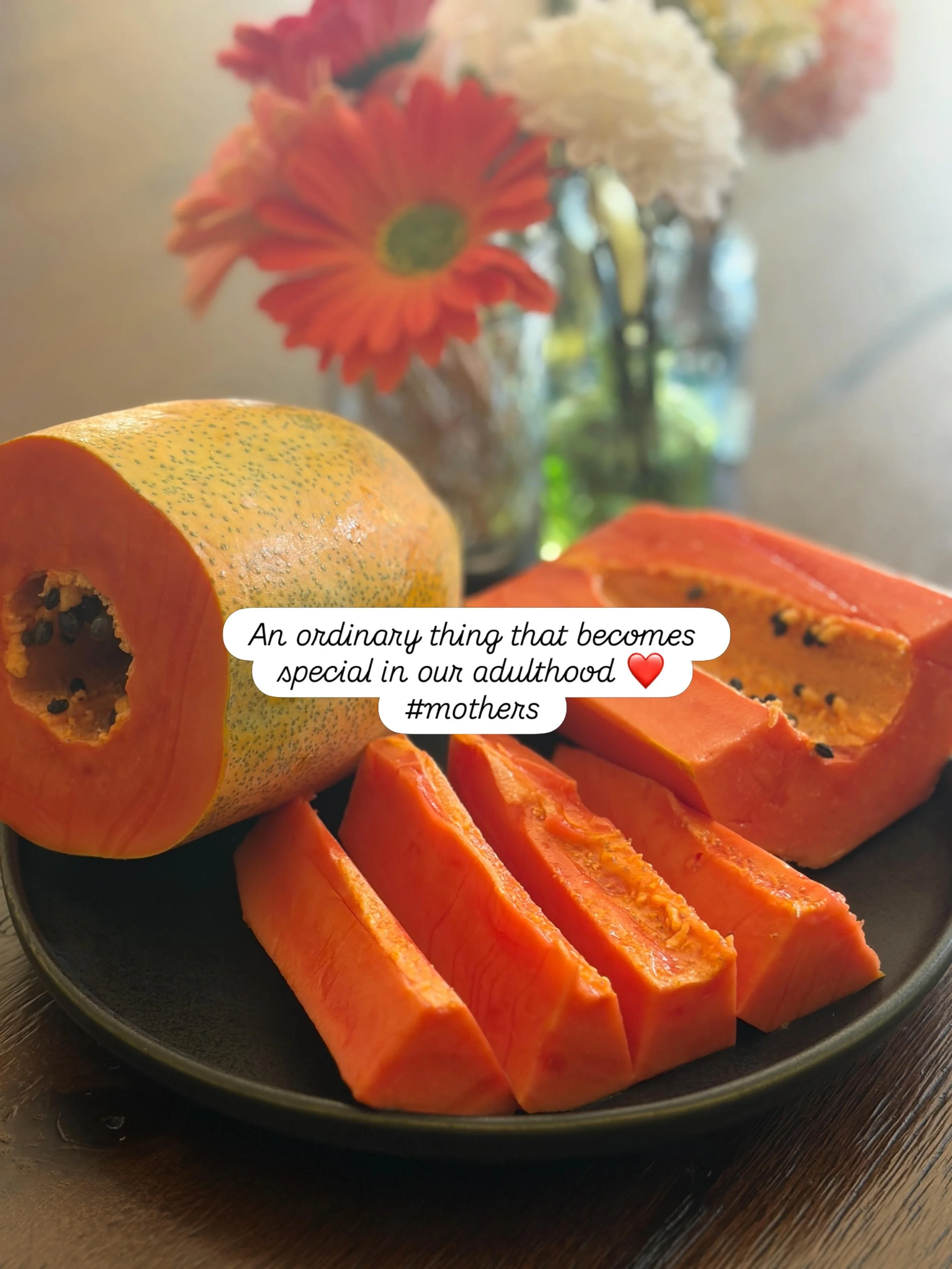 I grew up seeing papaya on the dining table *every* morning in Bangalore. My mom would promptly cut it up and leave it on the dining table for all to eat. 

If it was too ripe, it was disgusting. Too raw, can&rsquo;t bite into this. It had to have pe