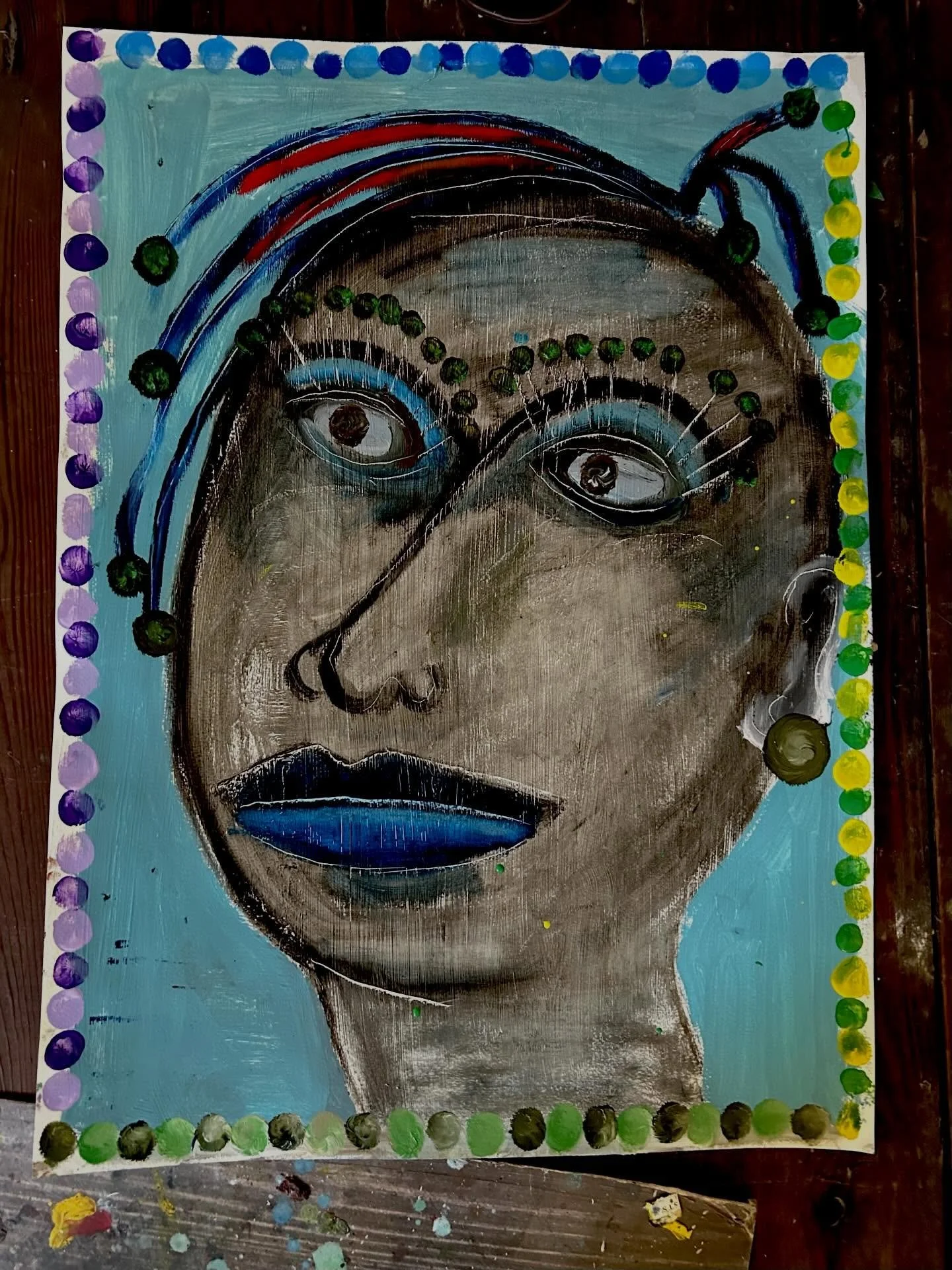 My mom was a big supporter of my art, she would encourage me to paint beautiful paintings for people to hang on their walls, and feel sad when I didn&rsquo;t.
 Her last words were, &ldquo;son, you won&rsquo;t get anywhere in your life if you don&rsqu