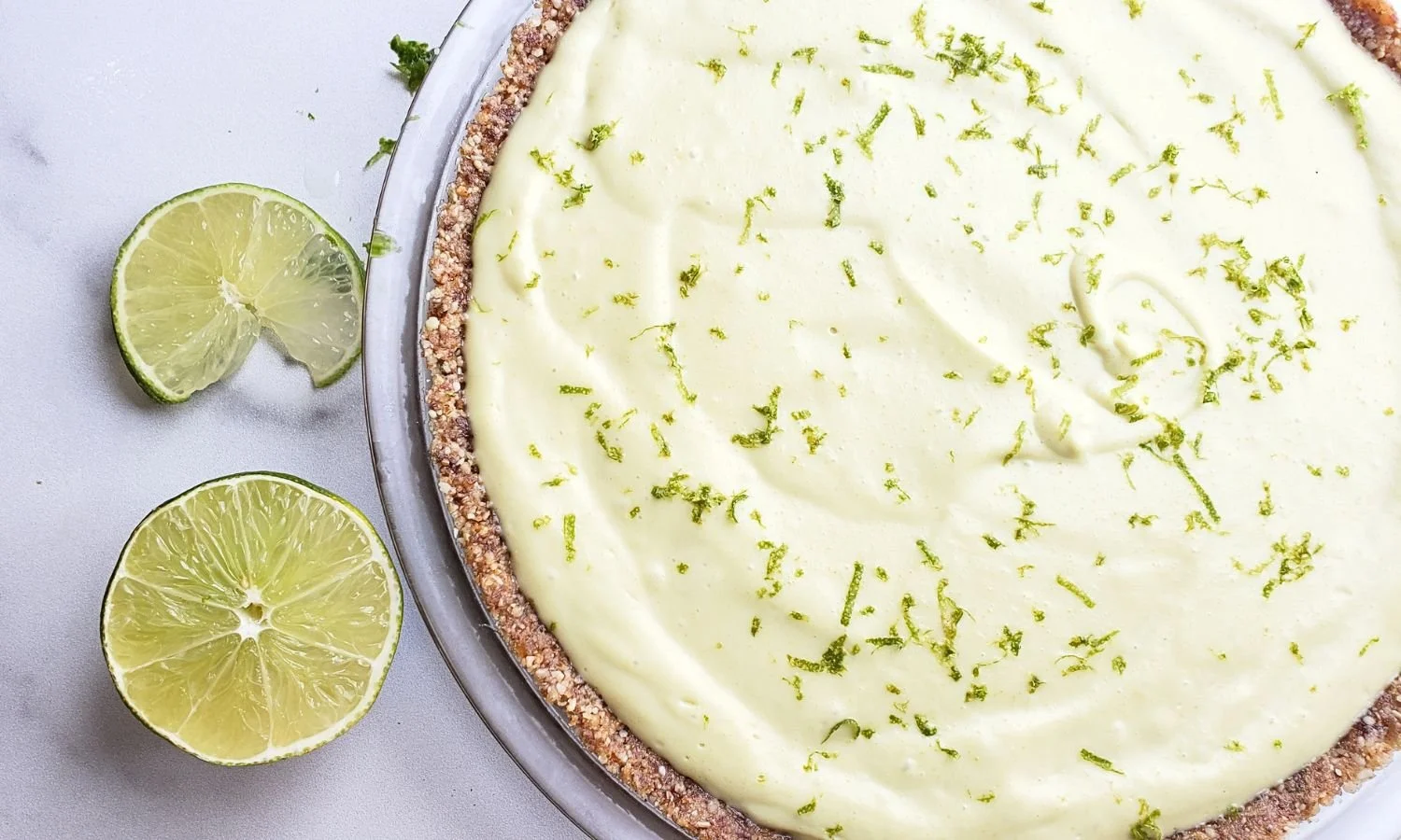 Creamy lime cheesecake