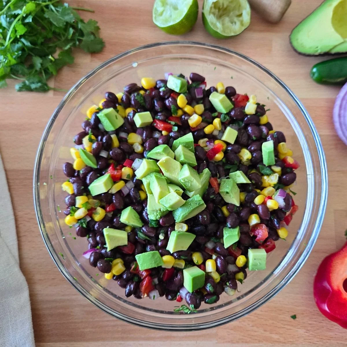 Black Bean Salad with Lime Vinaigrette