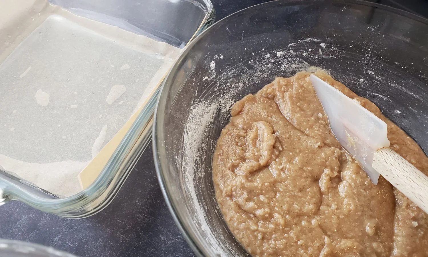 Apricot and Plum Coconut Bars Batter