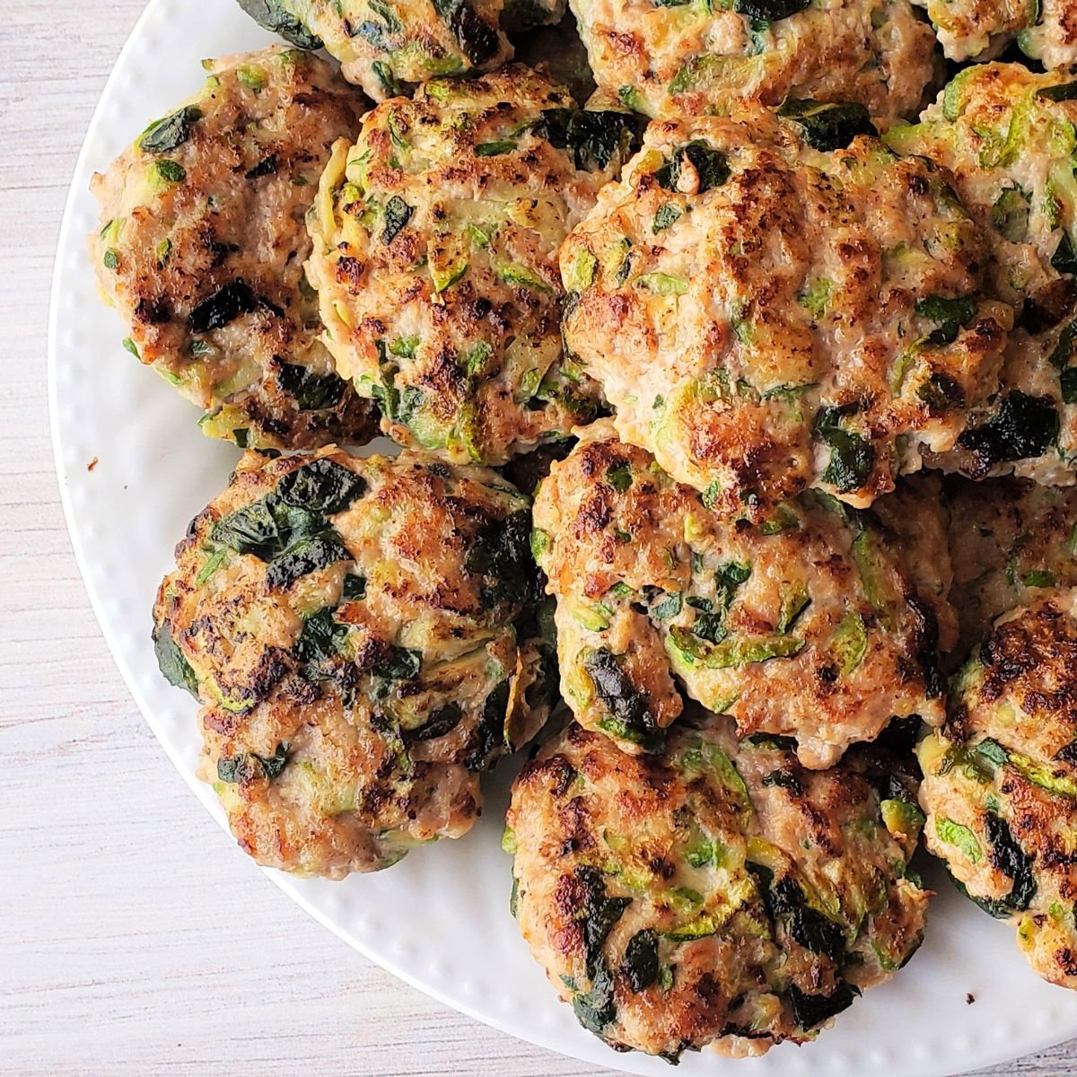 gluten free chicken and zucchini poppers