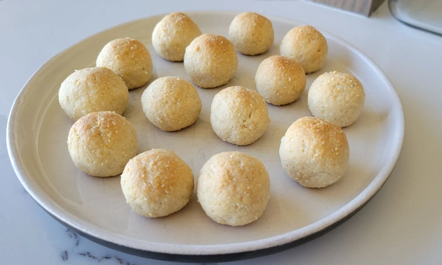 Coconut Cashew Cookies on plate