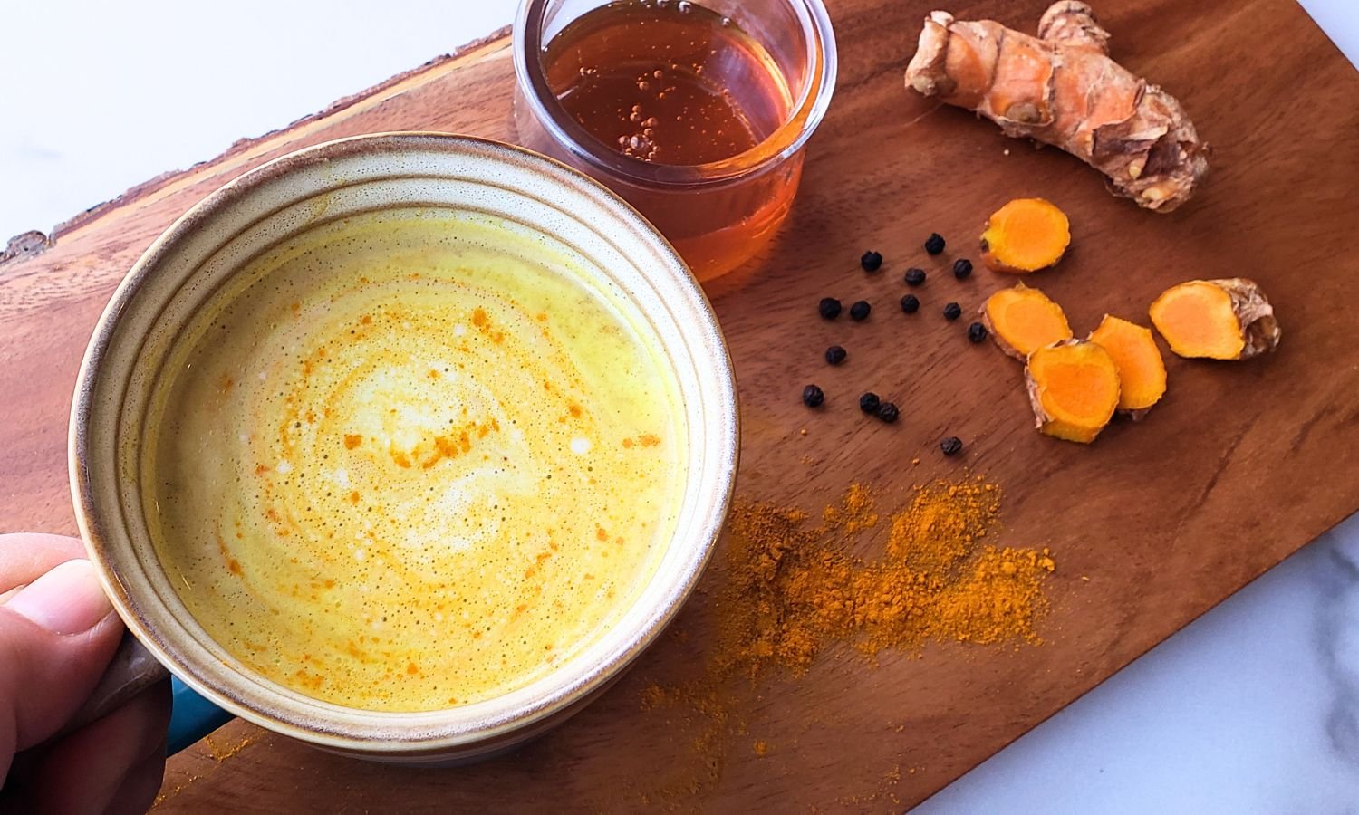 Golden Turmeric Latte in a mug