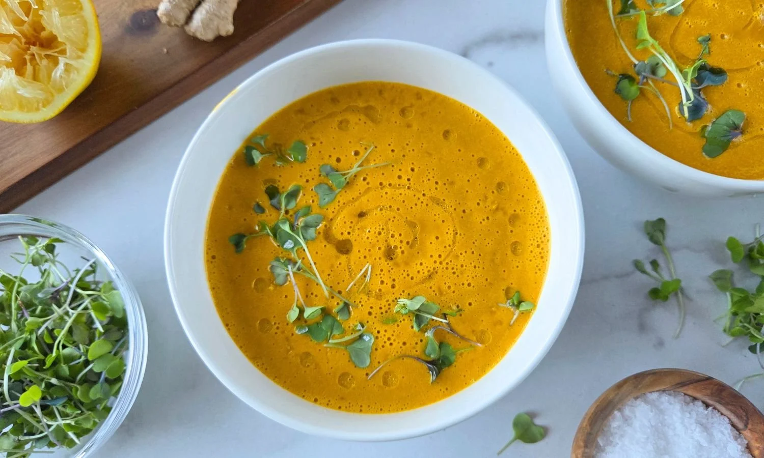raw carrot ginger soup
