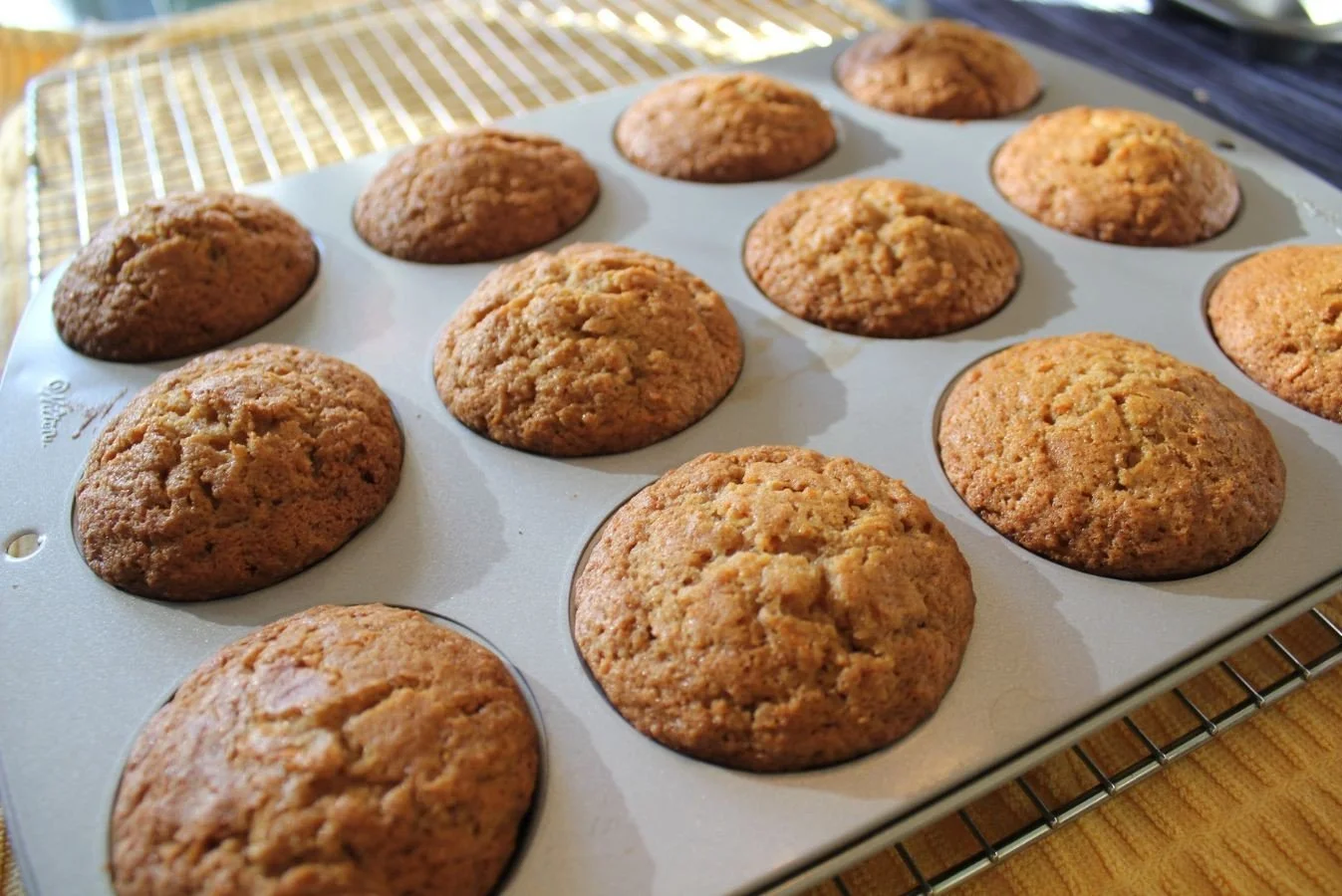 unfrosted carrot cake muffins