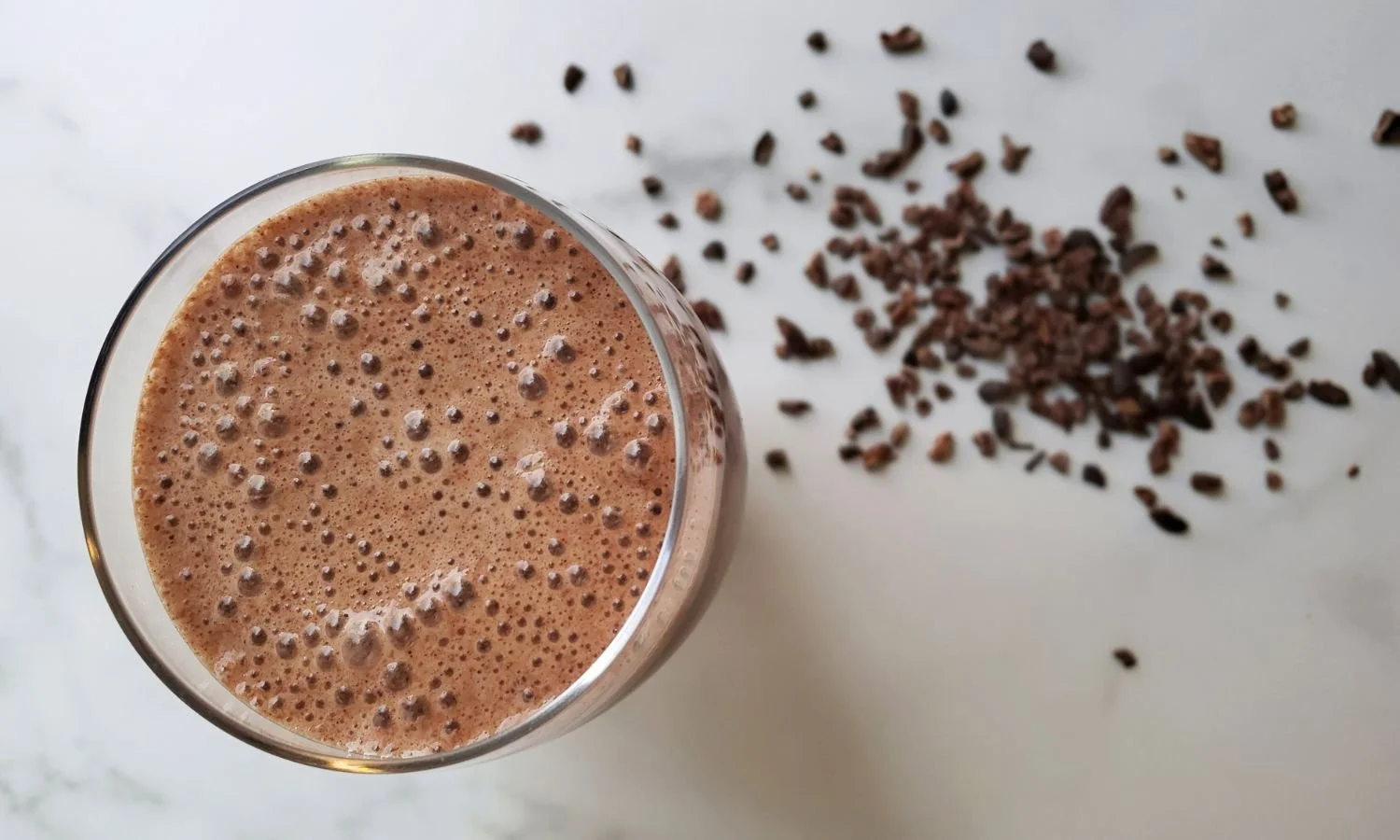 Mexican Cacao Smoothie with cacao nibs