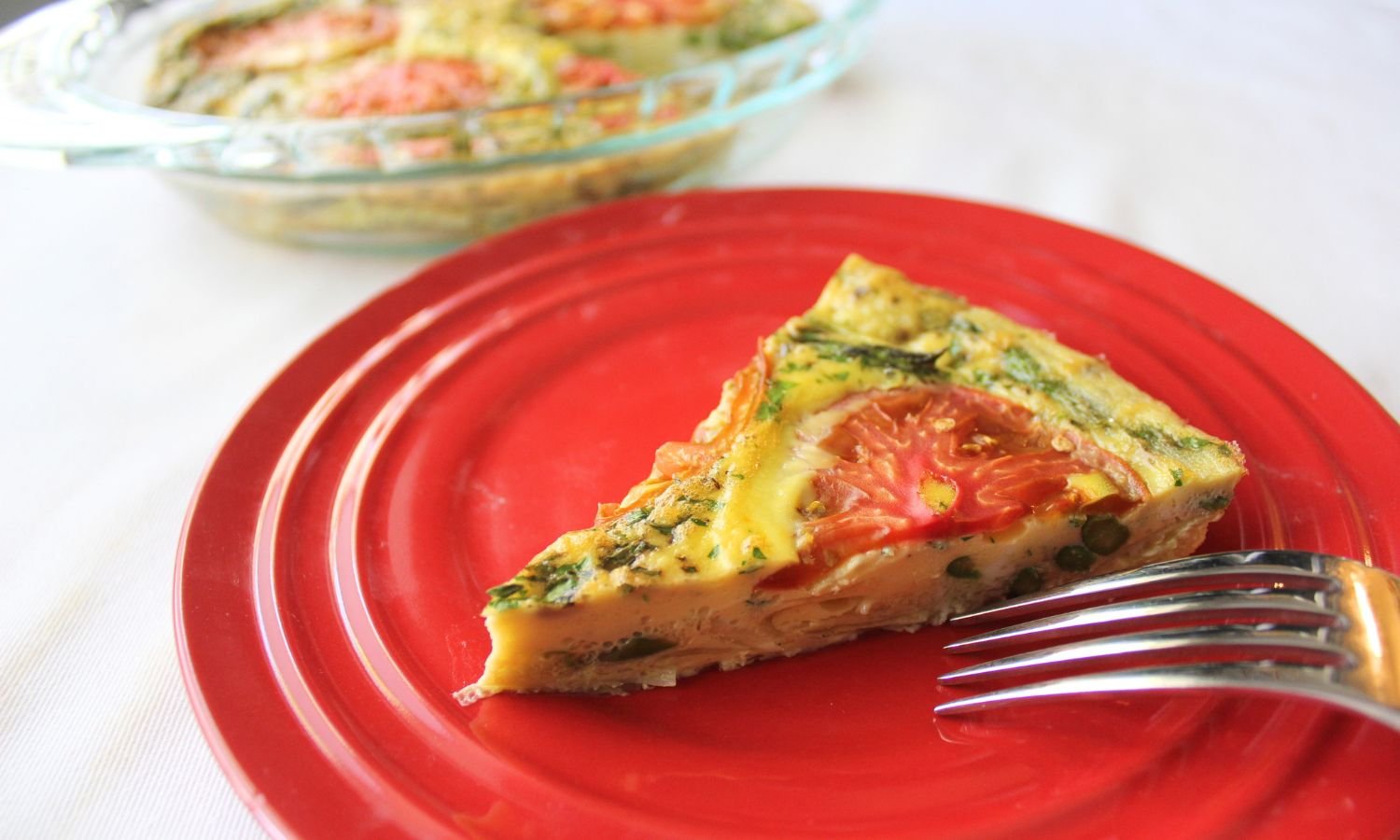 dairy free frittata on plate