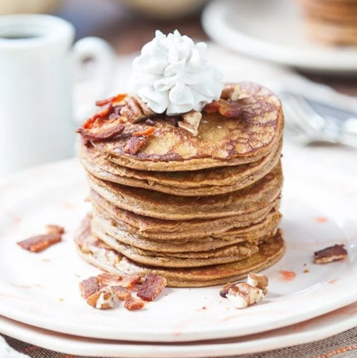 Spiced Pumpkin Pancakes from Against All Grain