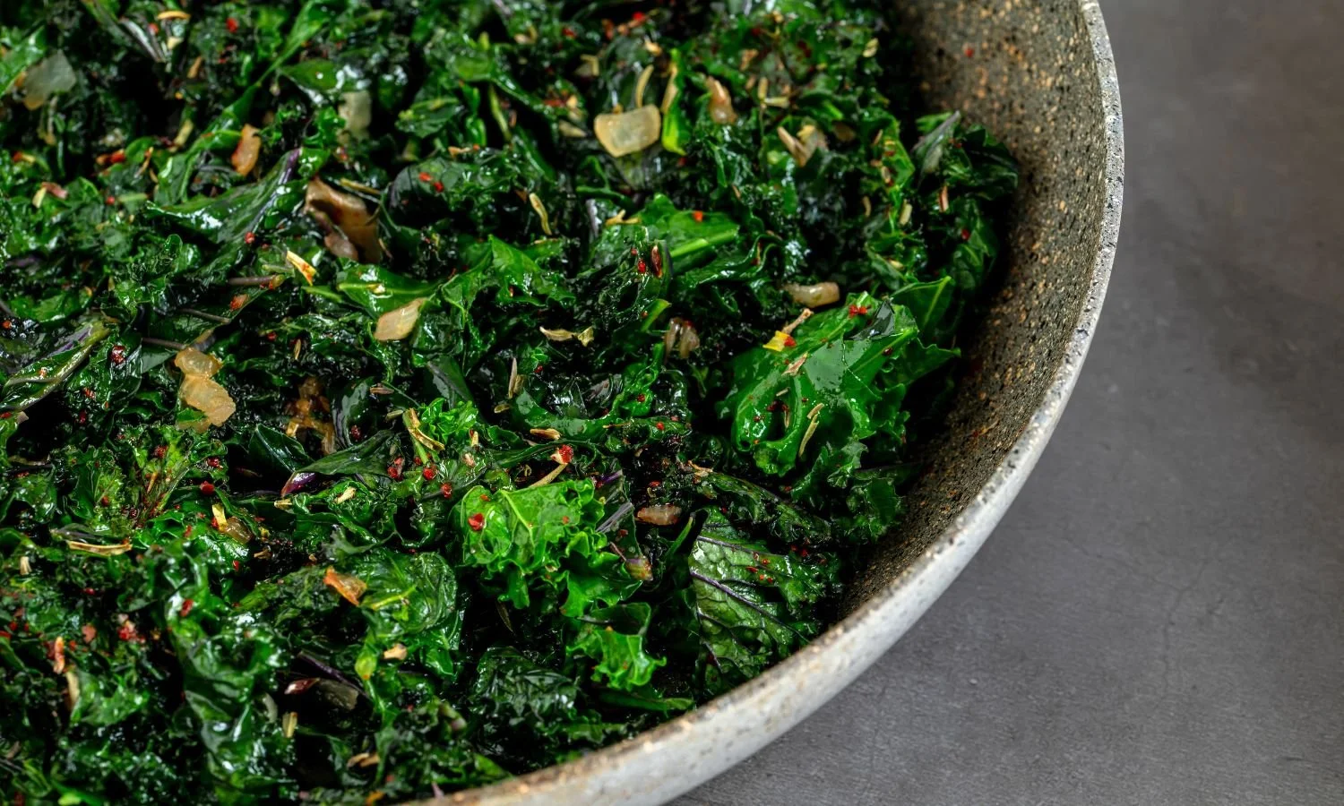 Sauteed Kale in bowl