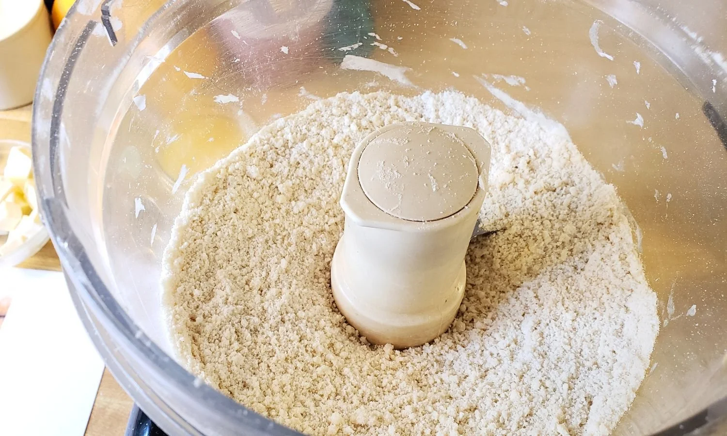 gluten free pumpkin pie dough in food processor