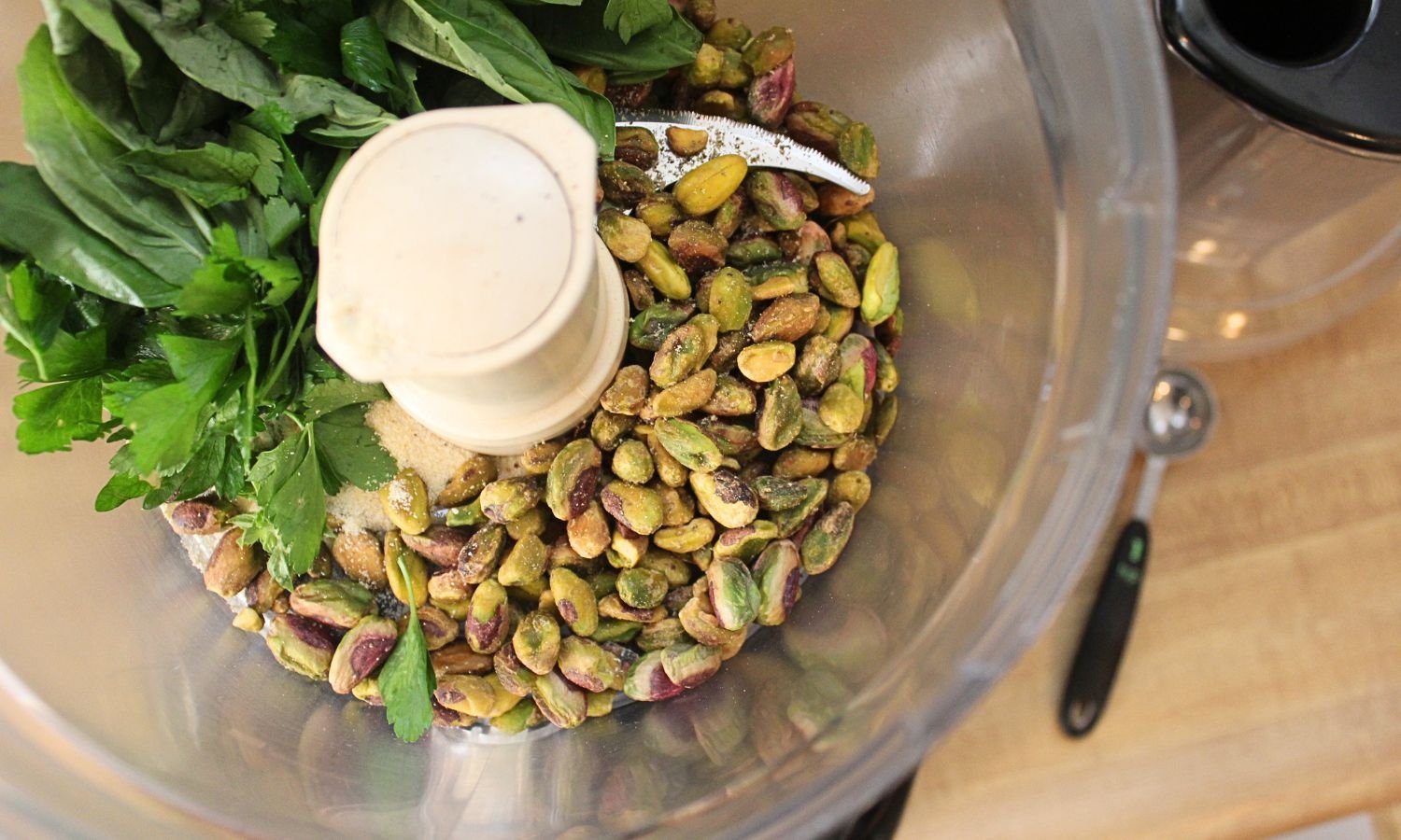 pistachios in food processor