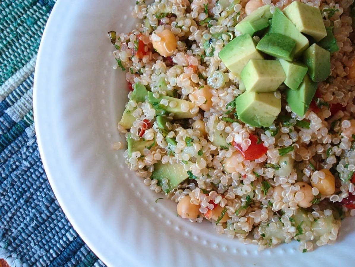 Mediterranean Quinoa Salad in bowl