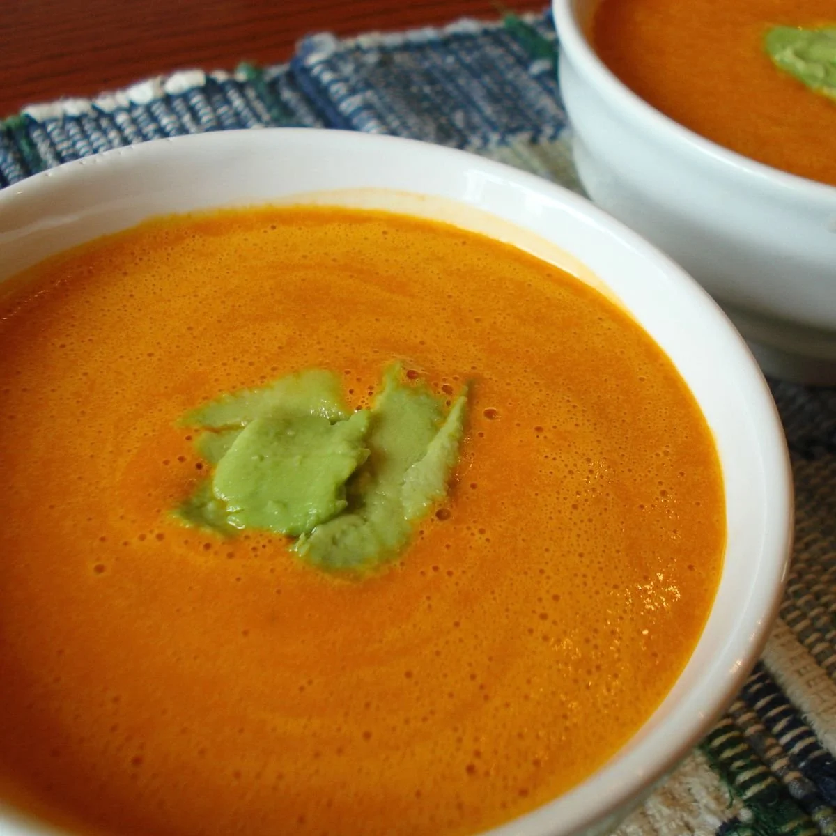 raw carrot and ginger soup