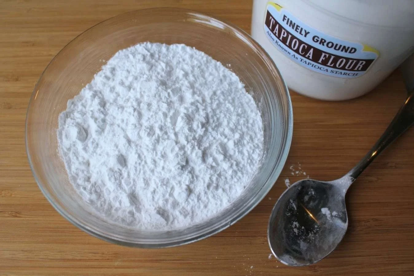 tapioca starch in bowl