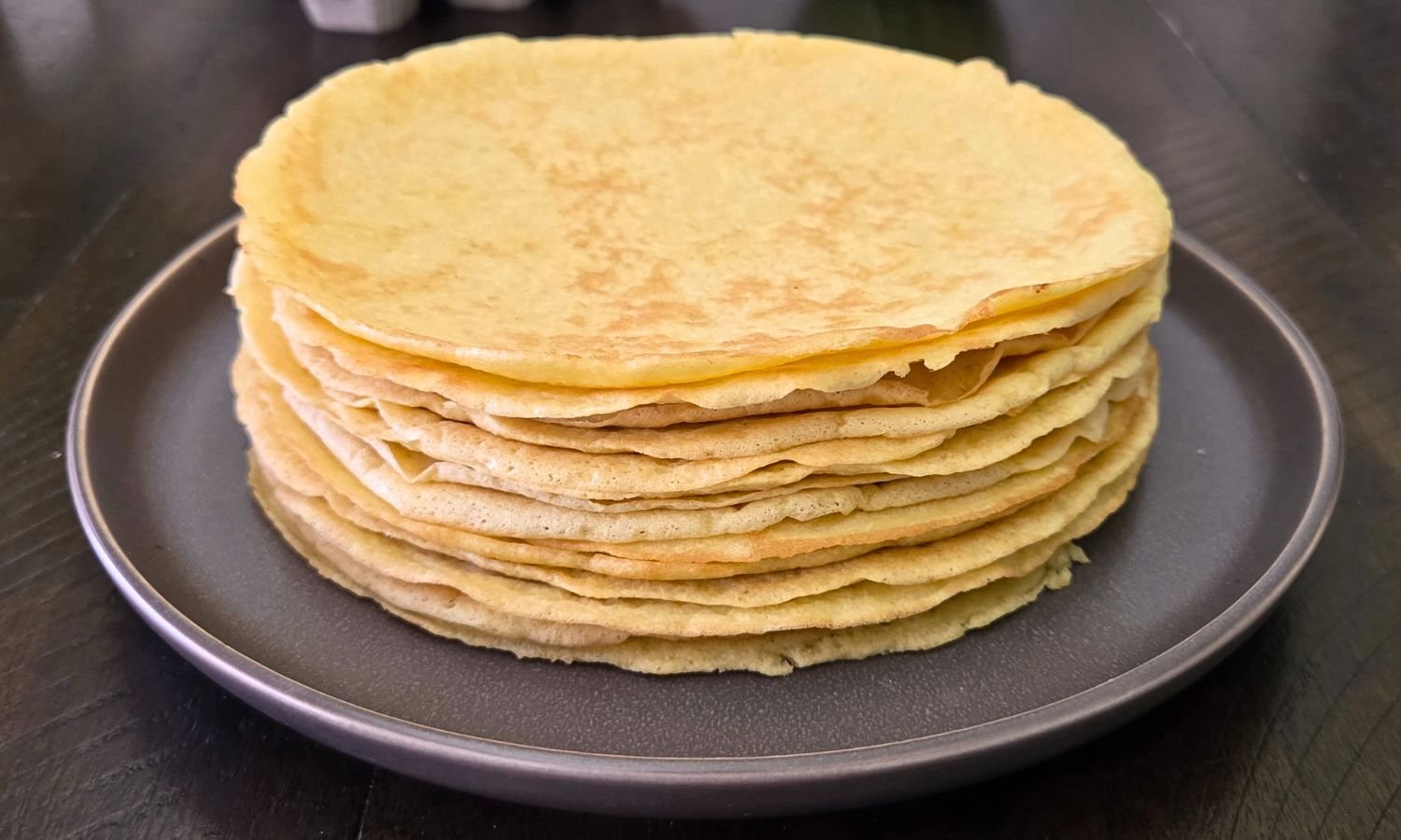 coconut flour crepes stack